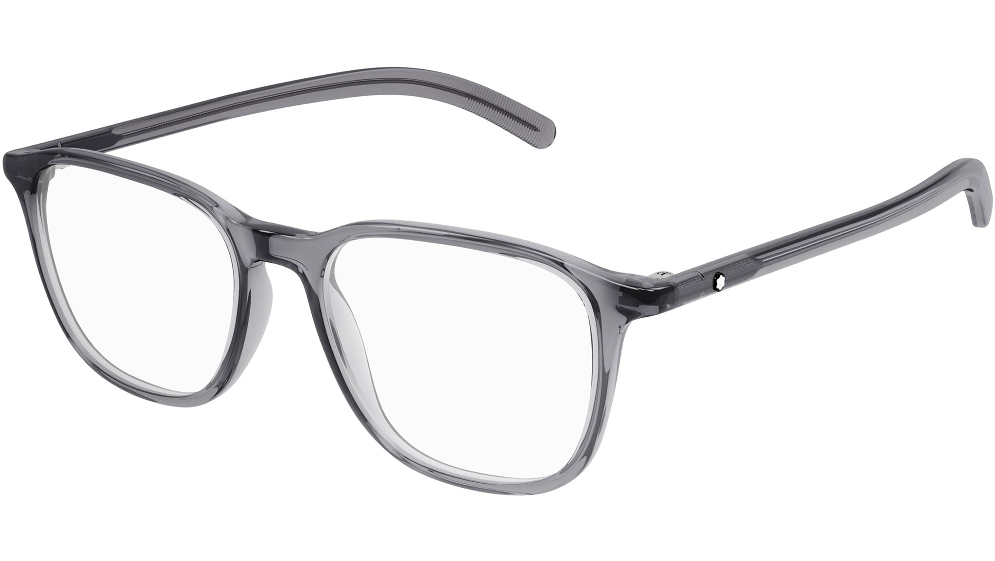 Occhiali da vista MONTBLANC MB0386O Shiny transparent grey