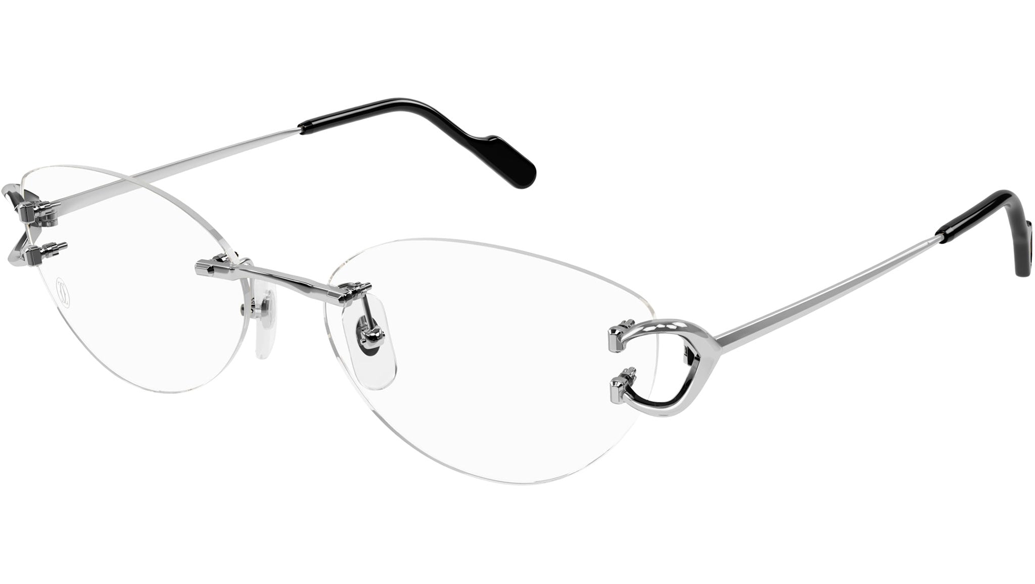 Occhiali da vista CARTIER CT0487O Smooth platinum finish