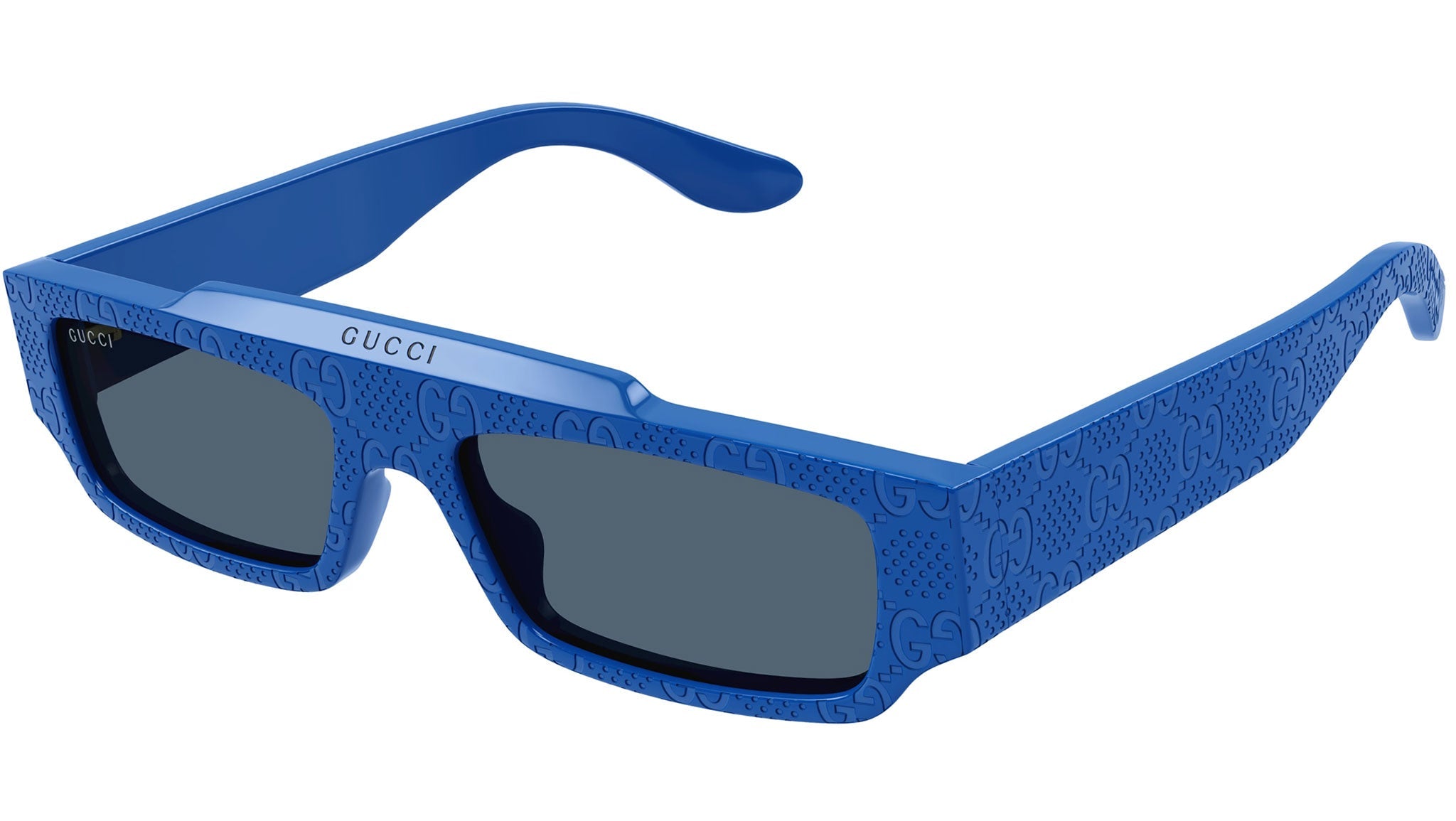 Occhiali da sole GUCCI GG1592S Shiny brilliant blue with guccissima pattern