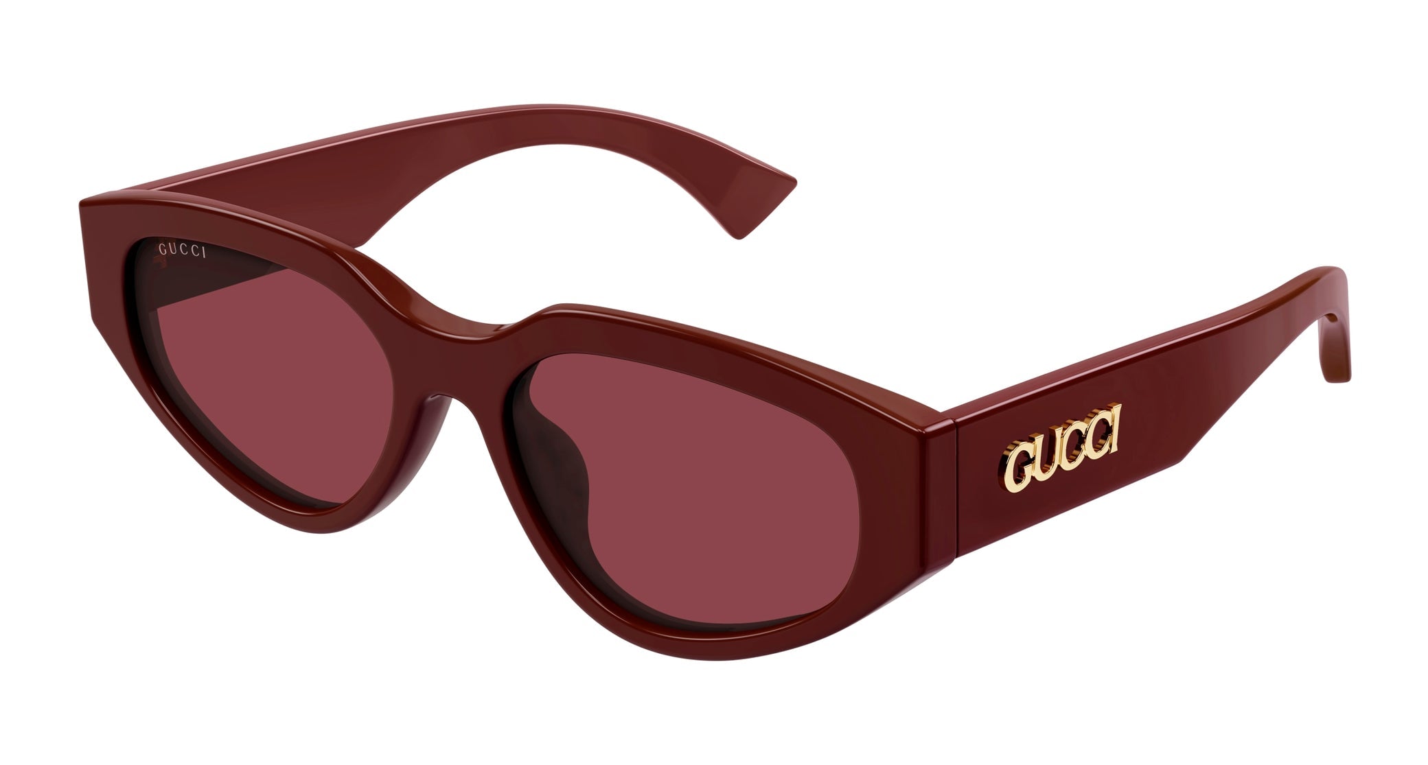 Occhiali da sole GUCCI GG1845SA Shiny solid burgundy
