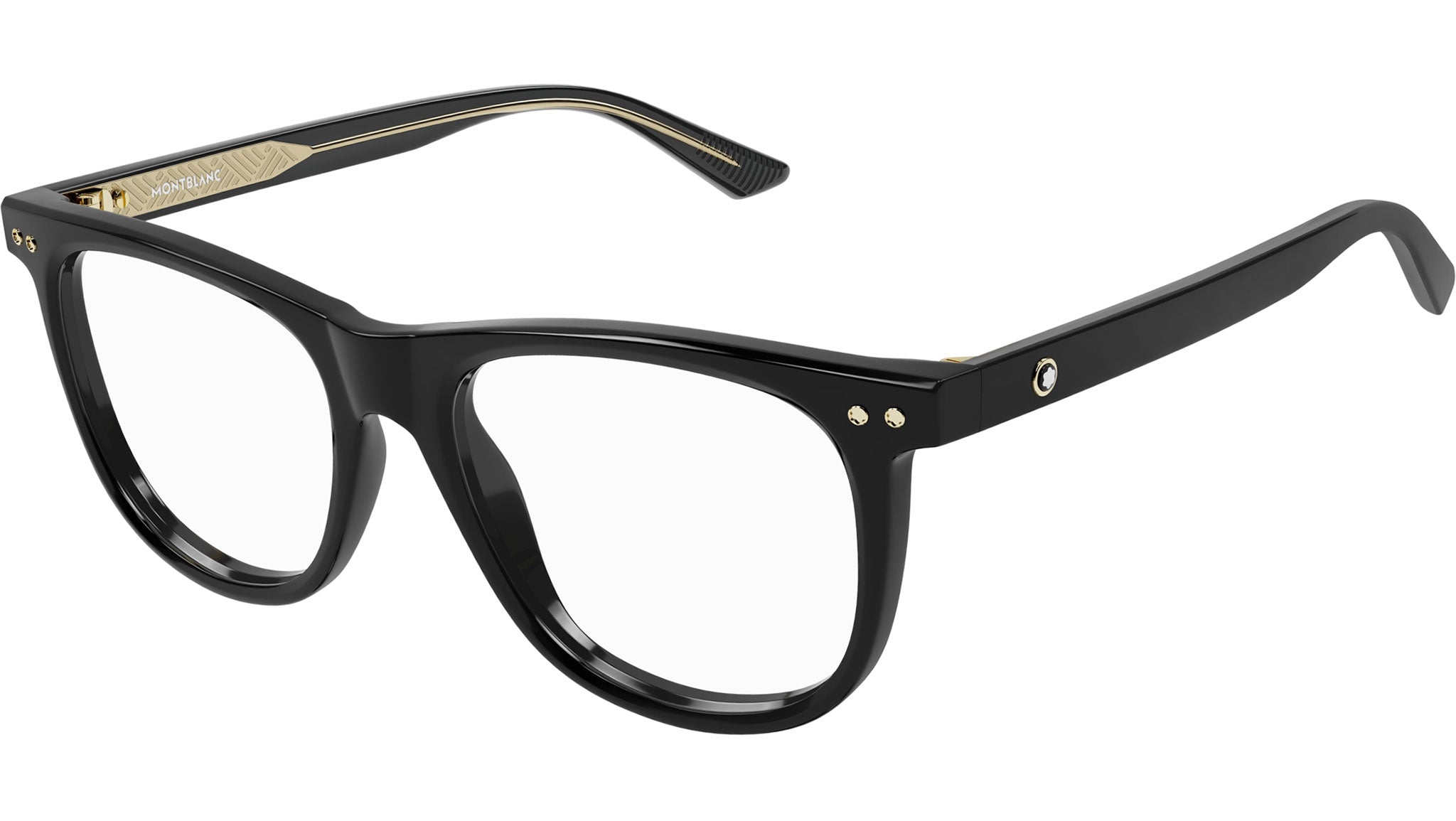 Occhiali da vista MONTBLANC MB0323O Shiny solid black