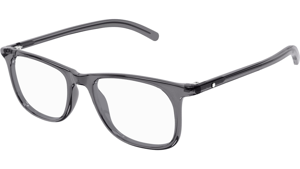 Occhiali da vista MONTBLANC MB0351O Shiny transparent grey