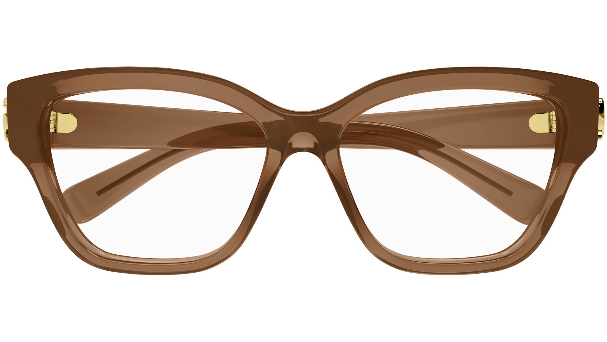 Occhiali da vista GUCCI GG1597O Shiny transparent ginger bread brown