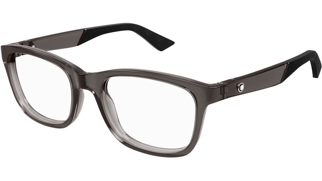 Occhiali da vista MONTBLANC MB0401O Shiny transparent grey
