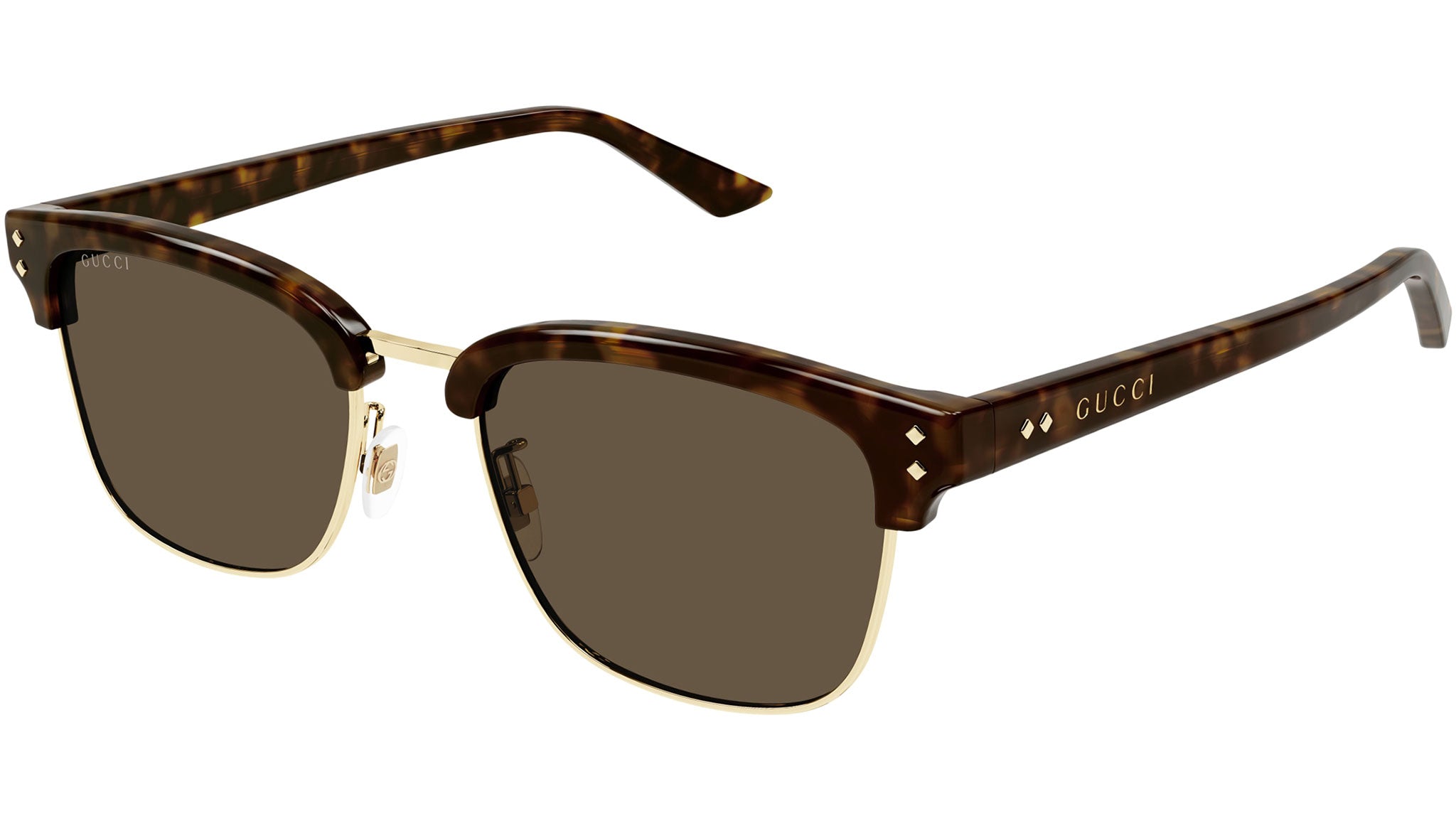 Occhiali da sole GUCCI GG1897SK Shiny dark havana with gold eye rims