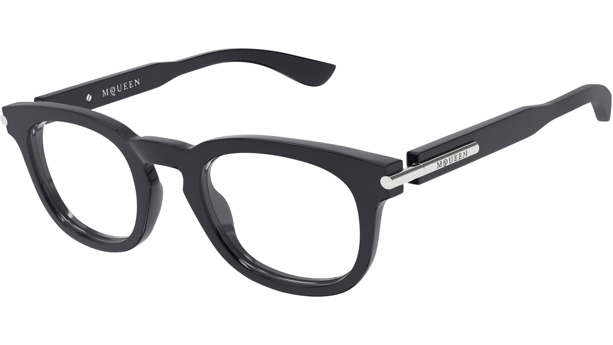 Occhiali da vista ALEXANDER MCQUEEN AM0498O Shiny solid grey