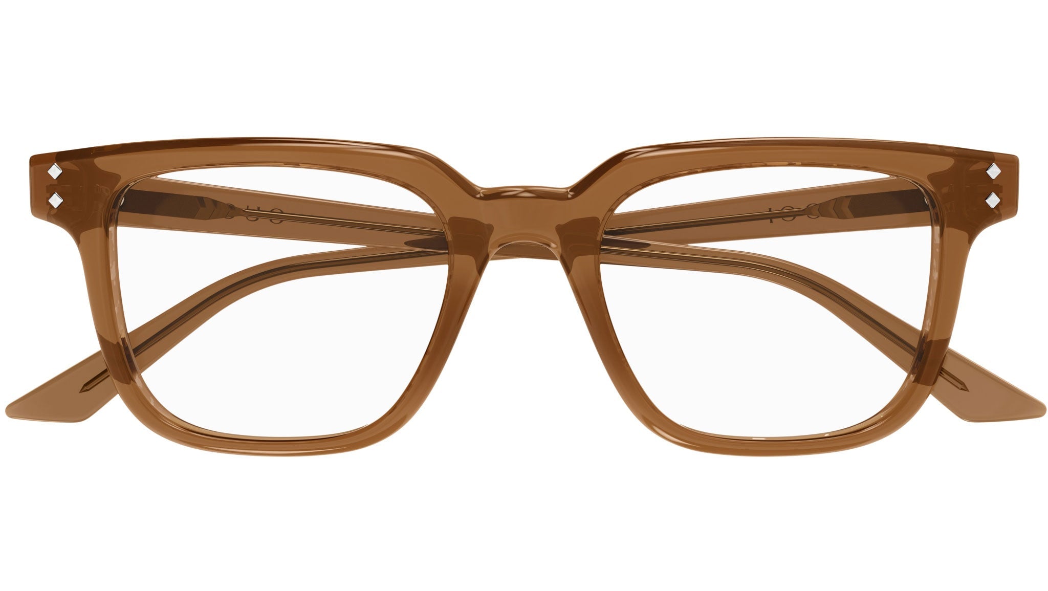 Occhiali da vista GUCCI GG1895O Shiny transparent ginger bread brown