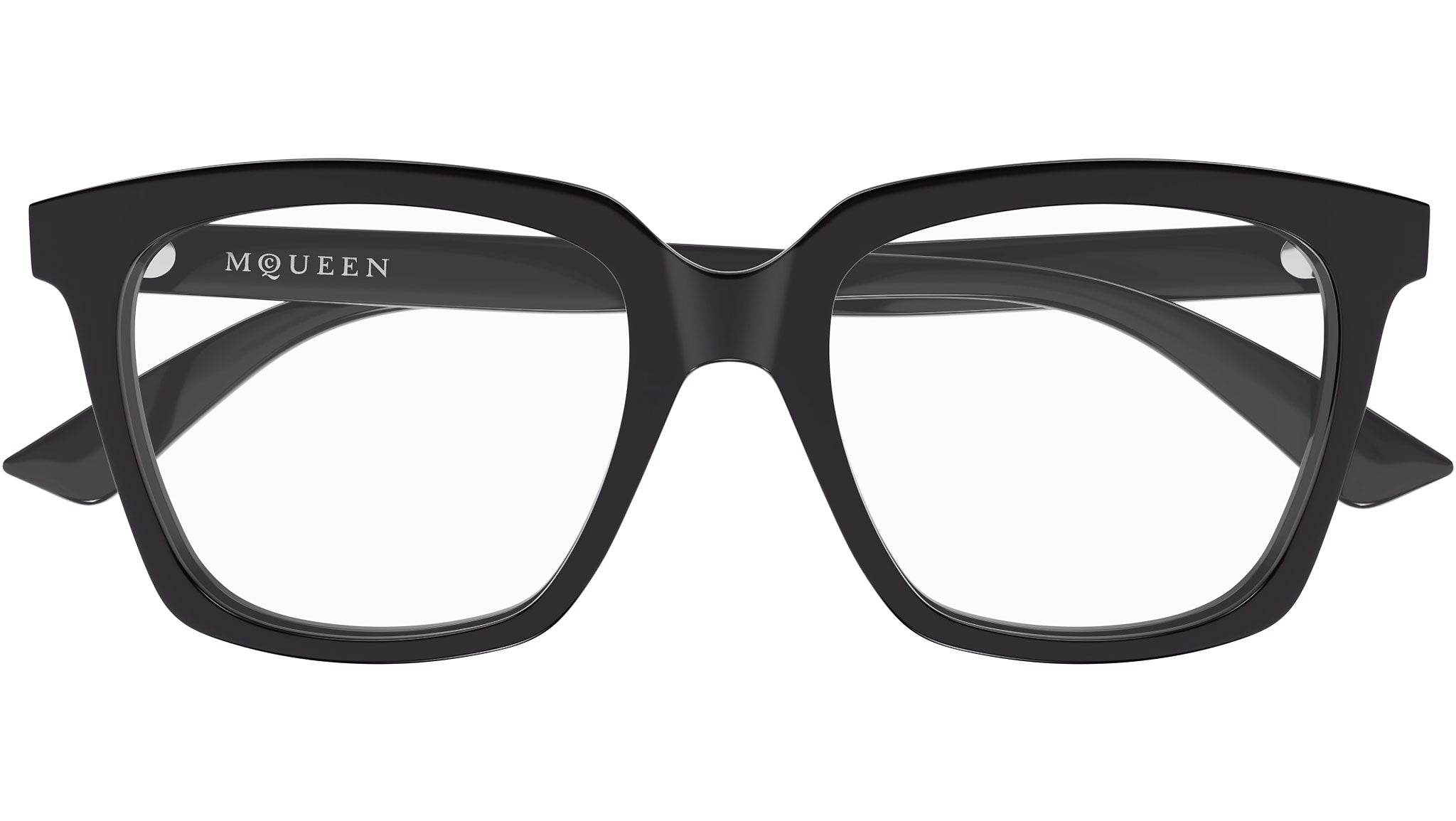 Occhiali da vista ALEXANDER MCQUEEN AM0513O Shiny solid very dark purple