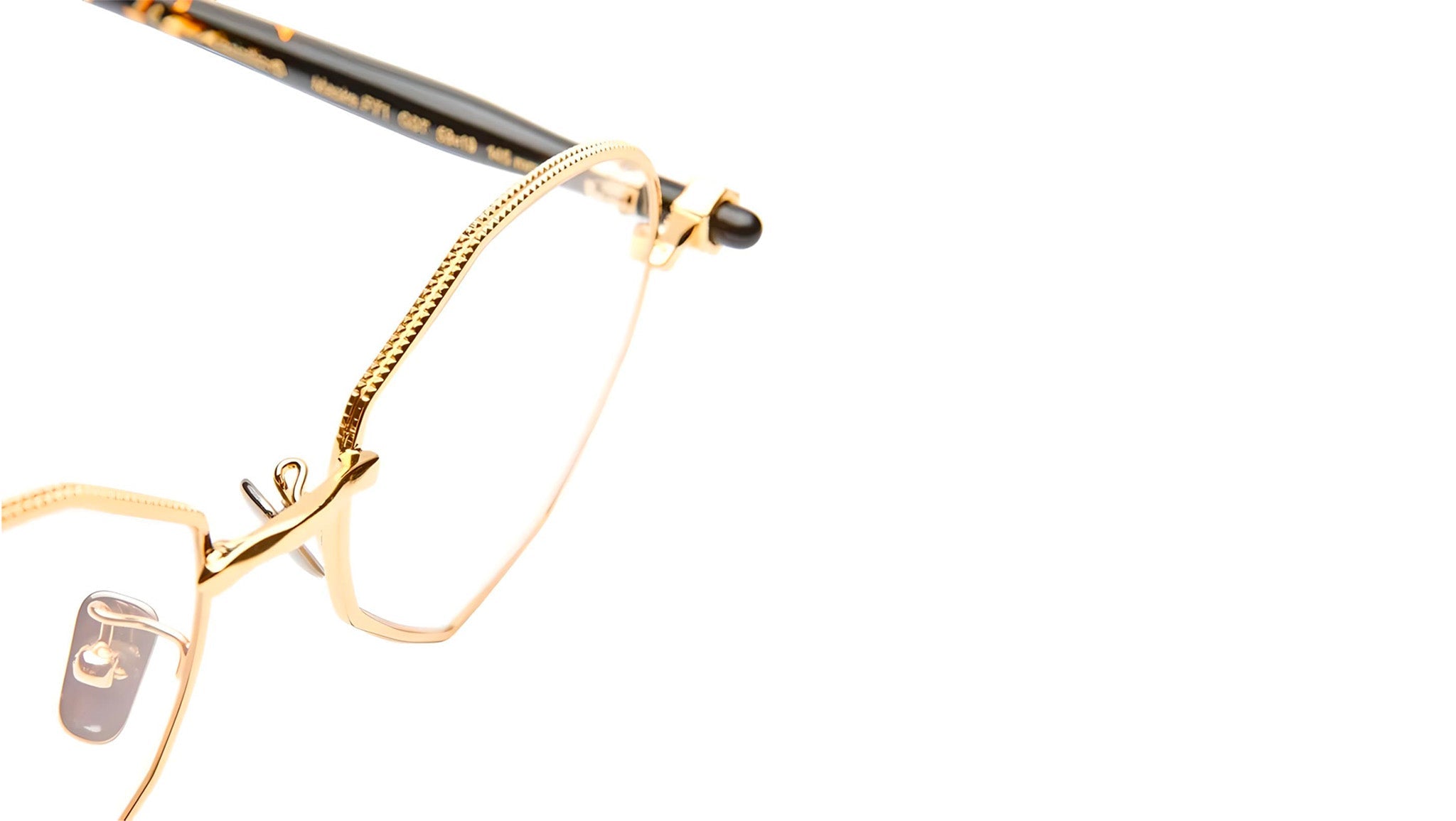 Occhiali da sole KUBORAUM P71 Gold black shine dark tortoise