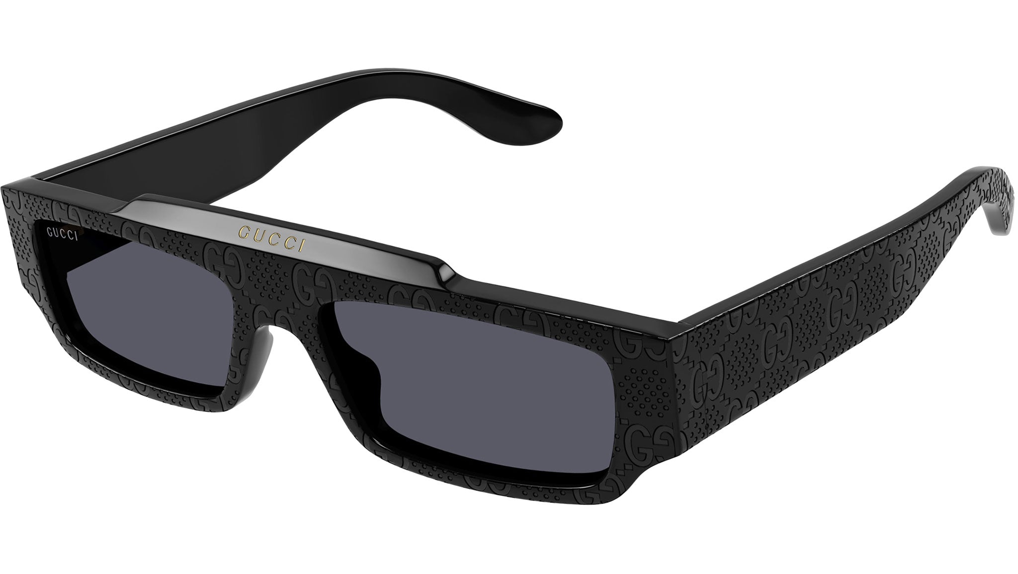 Occhiali da sole GUCCI GG1592S Shiny solid black with guccissima pattern