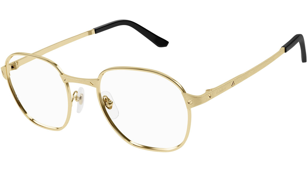 Occhiali da vista CARTIER CT0441O Smooth golden finish and brushed golden finish