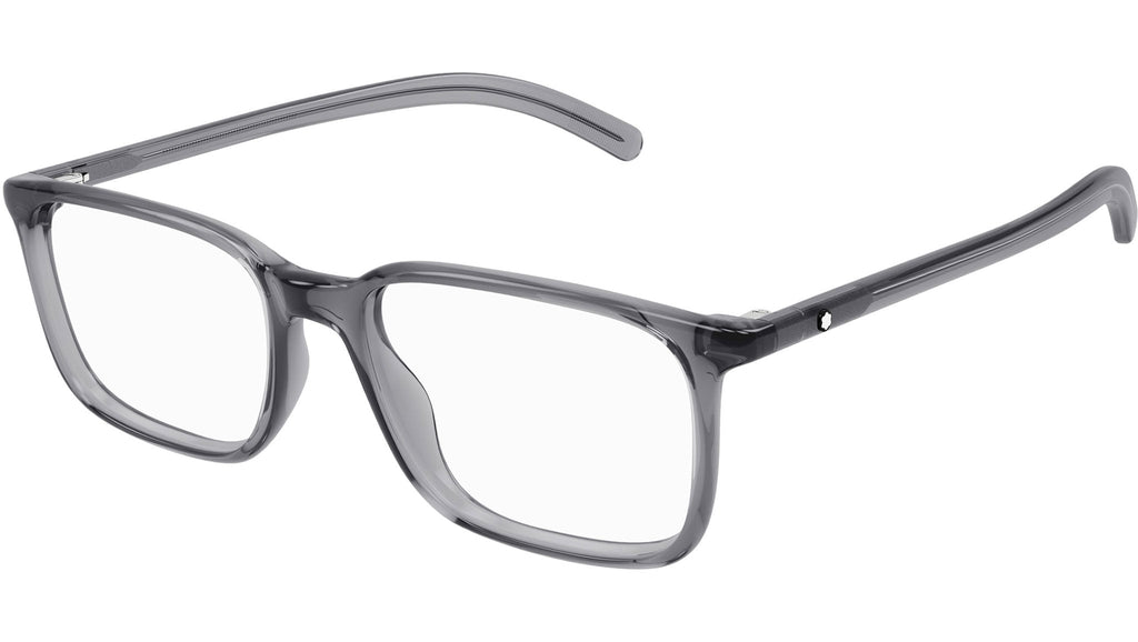 Occhiali da vista MONTBLANC MB0328O Shiny transparent grey