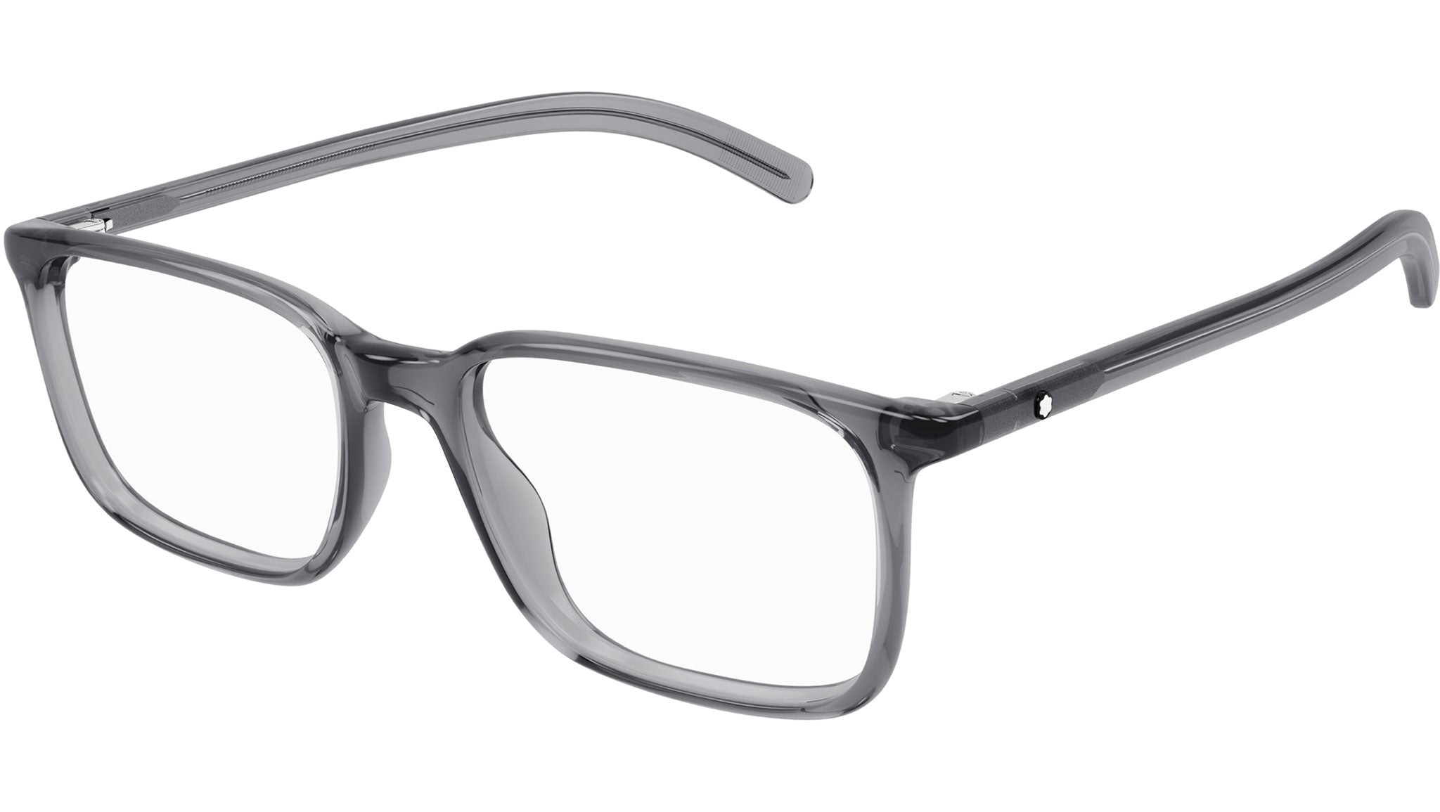Occhiali da vista MONTBLANC MB0328O Shiny transparent grey