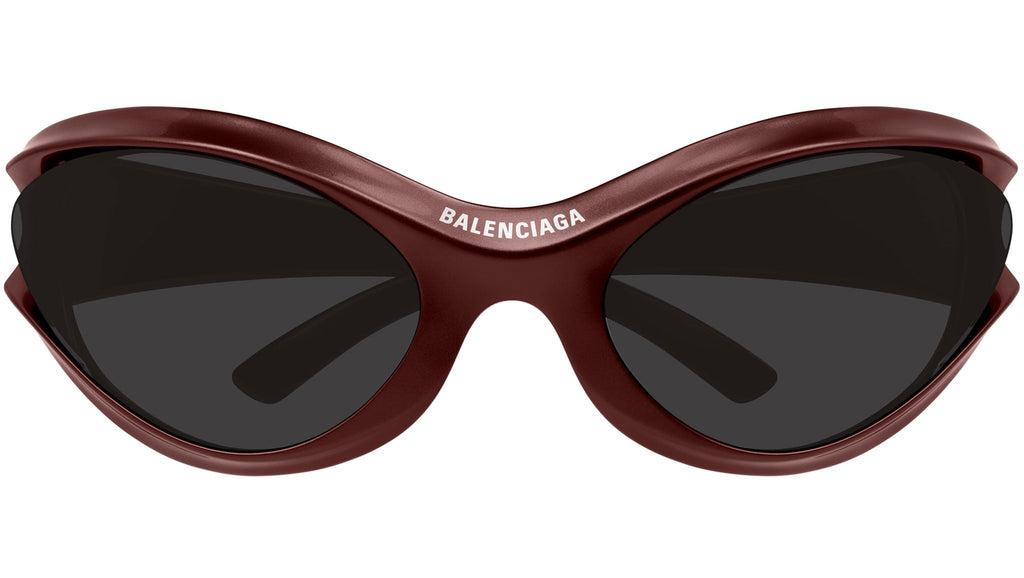 Occhiali da sole BALENCIAGA BB0317S Shiny solid metallic burgundy