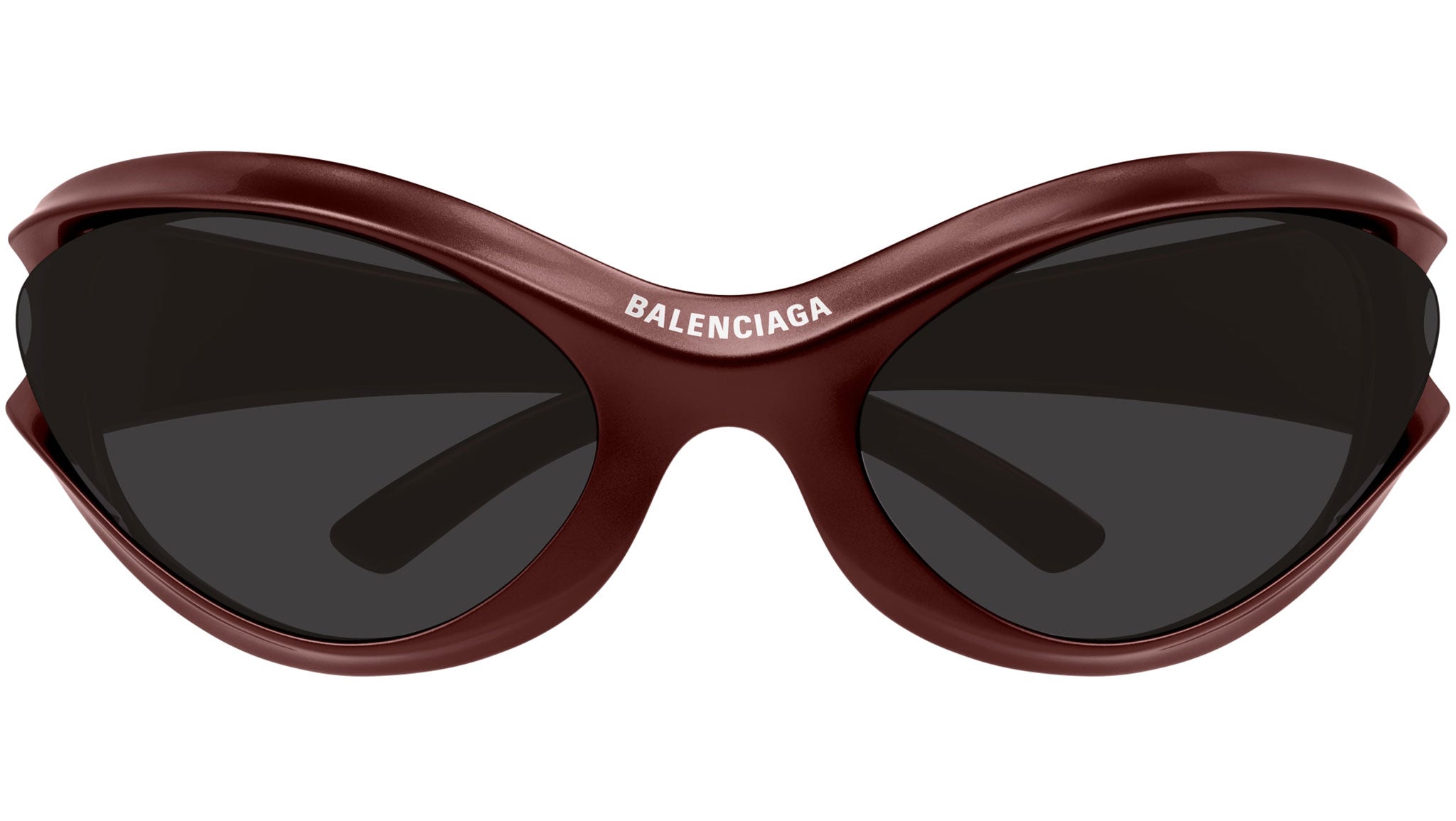 Occhiali da sole BALENCIAGA BB0317S Shiny solid metallic burgundy