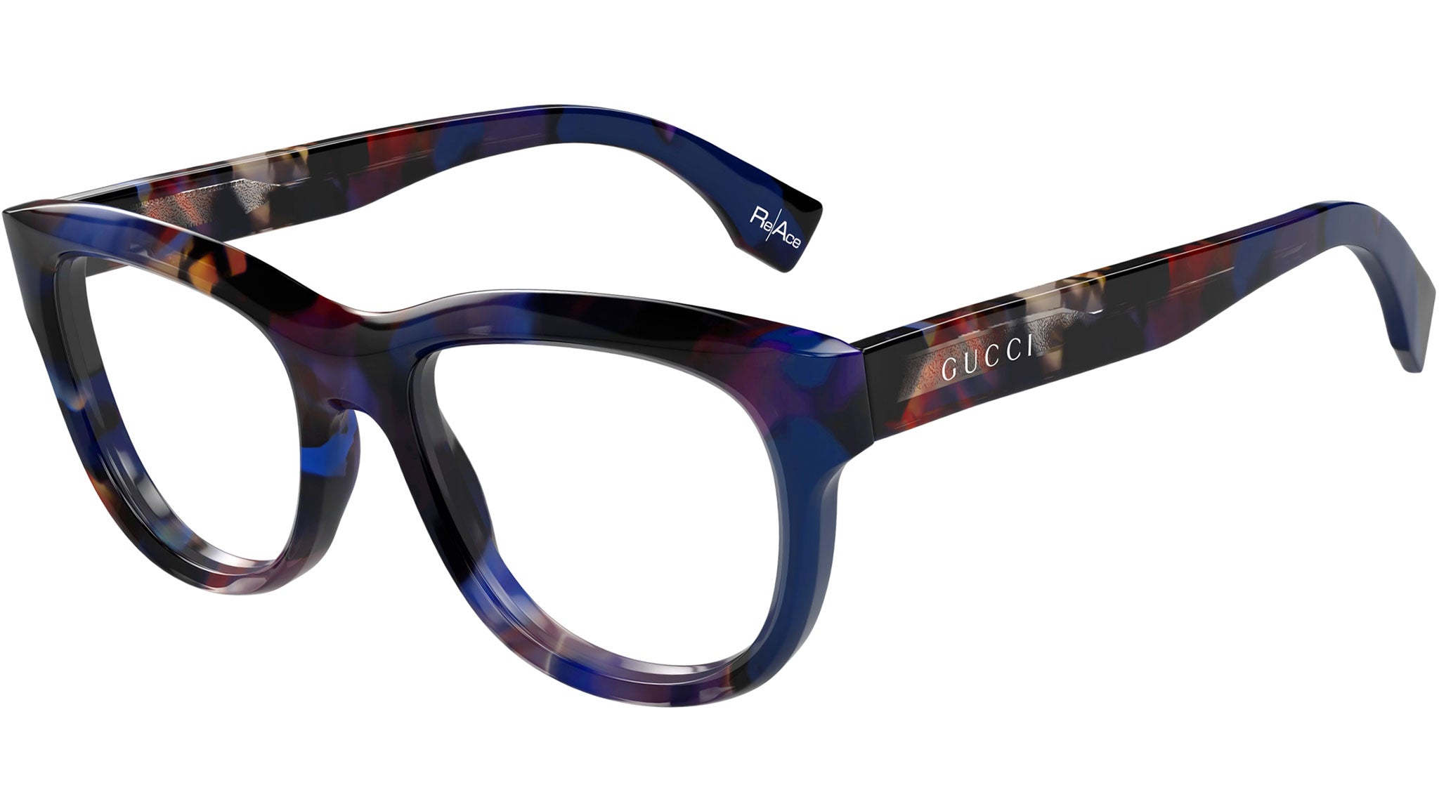 Occhiali da vista GUCCI GG1751O Shiny spotted dark blue dark havana