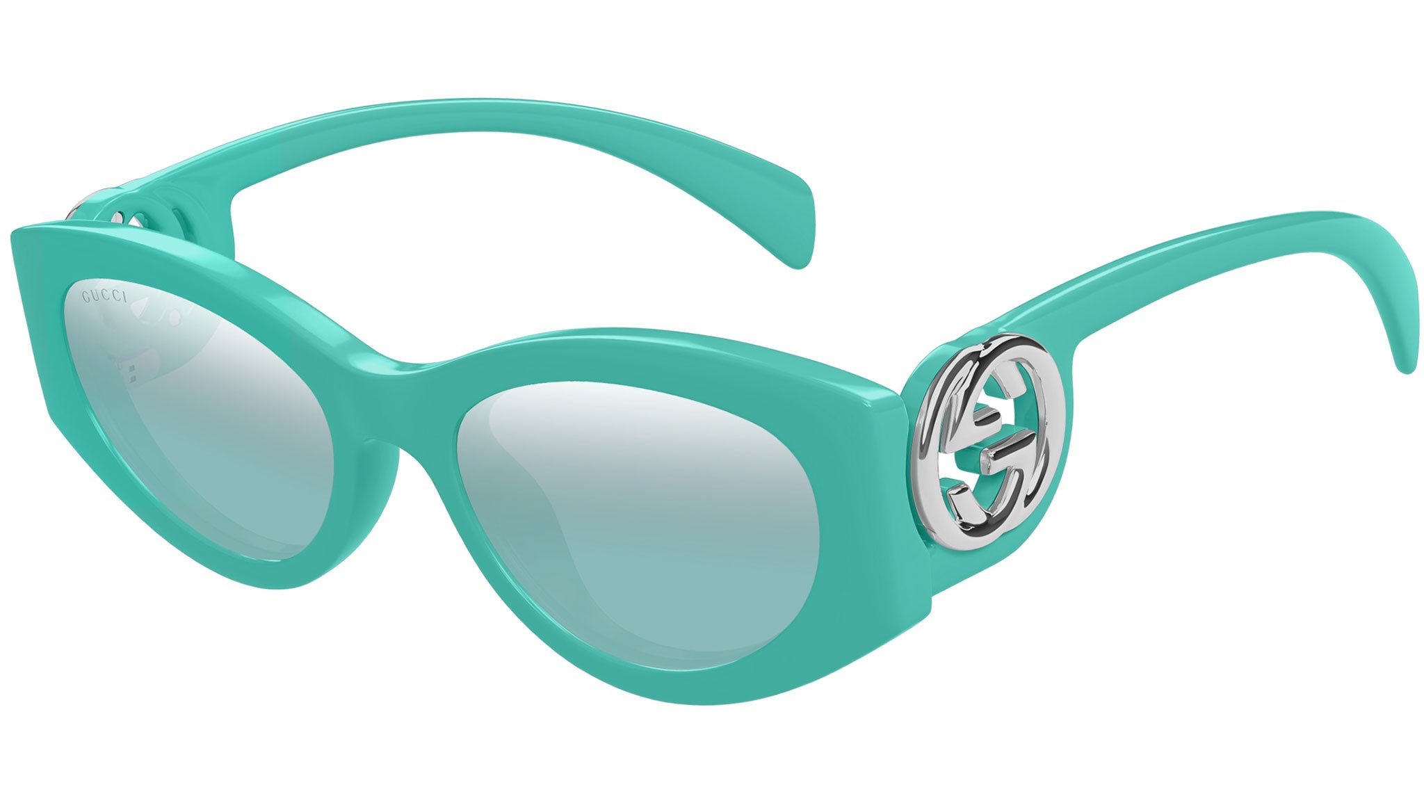 Occhiali da sole GUCCI GG1691S Shiny solid turquoise