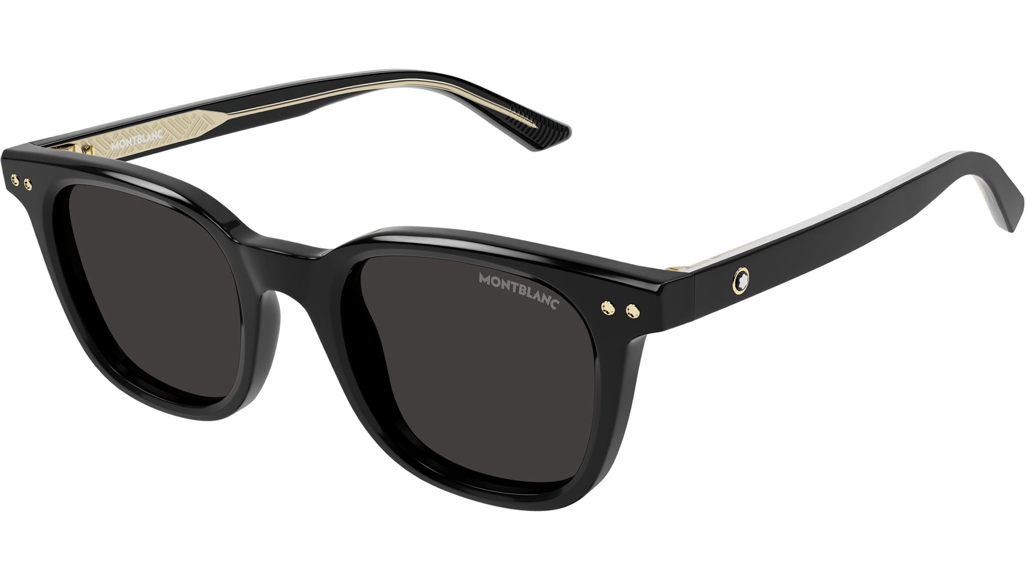 Occhiali da sole MONTBLANC MB0320S Shiny solid black
