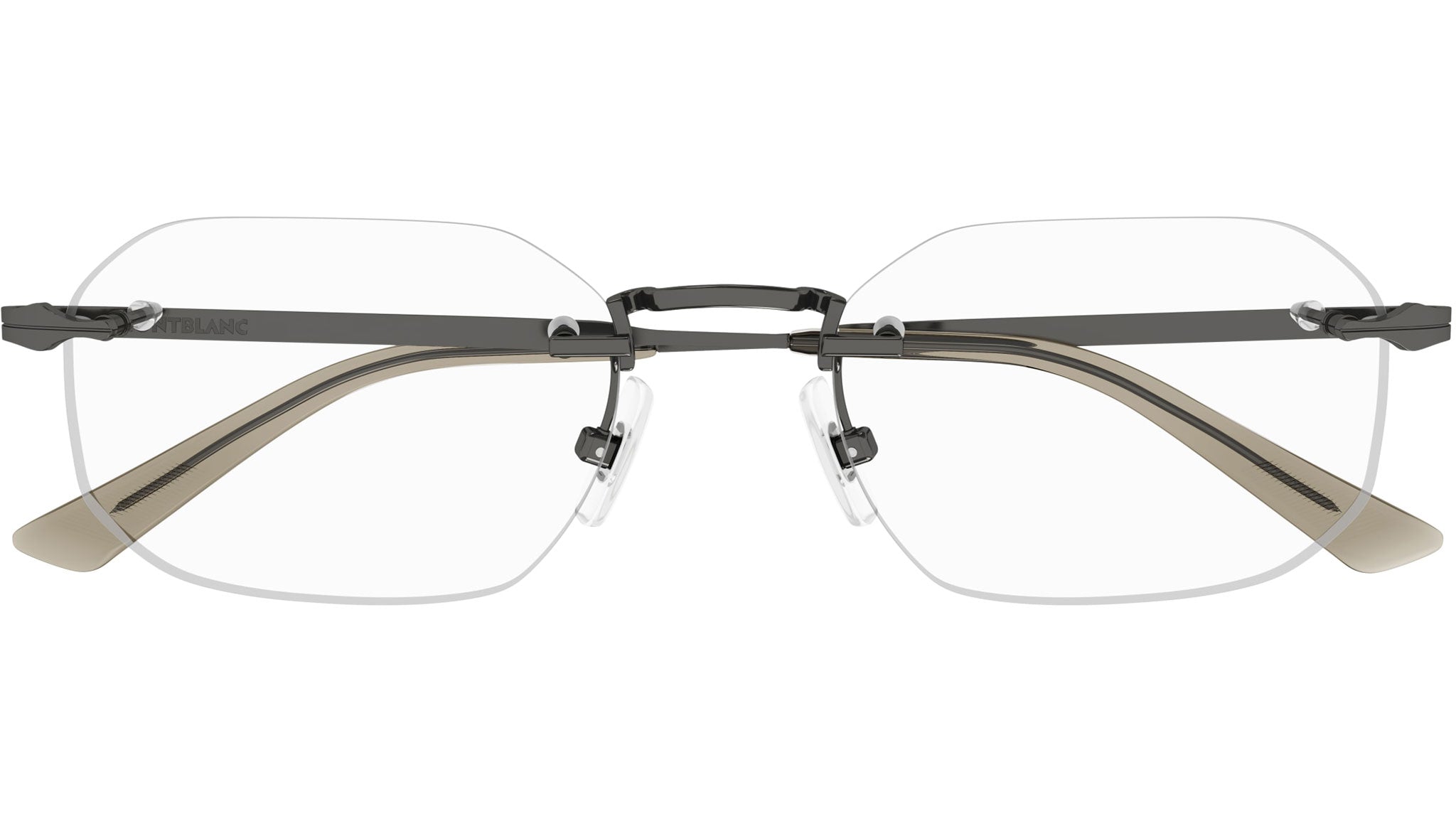 Occhiali da vista MONTBLANC MB0307O Shiny dark ruthenium