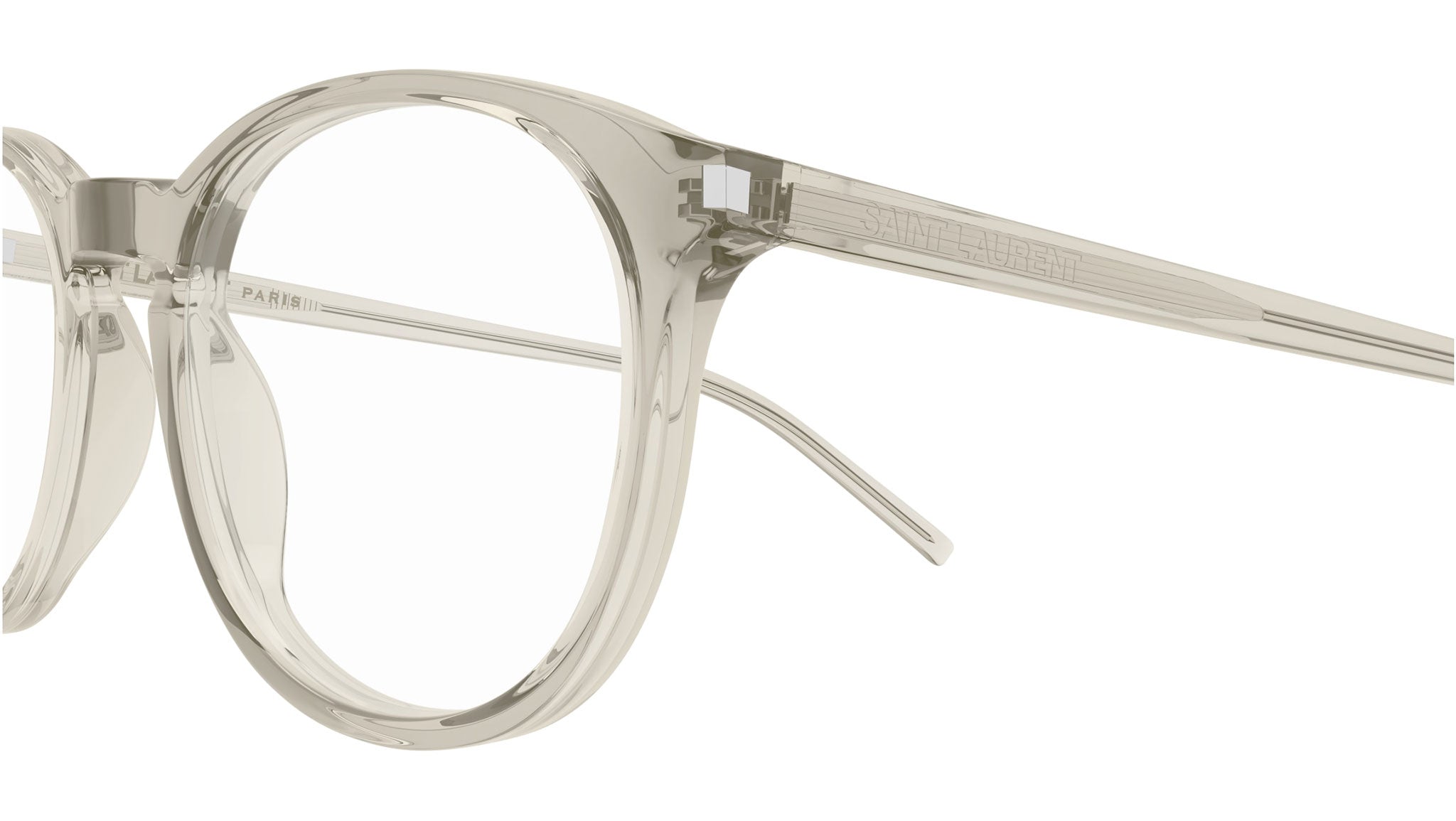 Occhiali da vista SAINT LAURENT Shiny transparent yellow