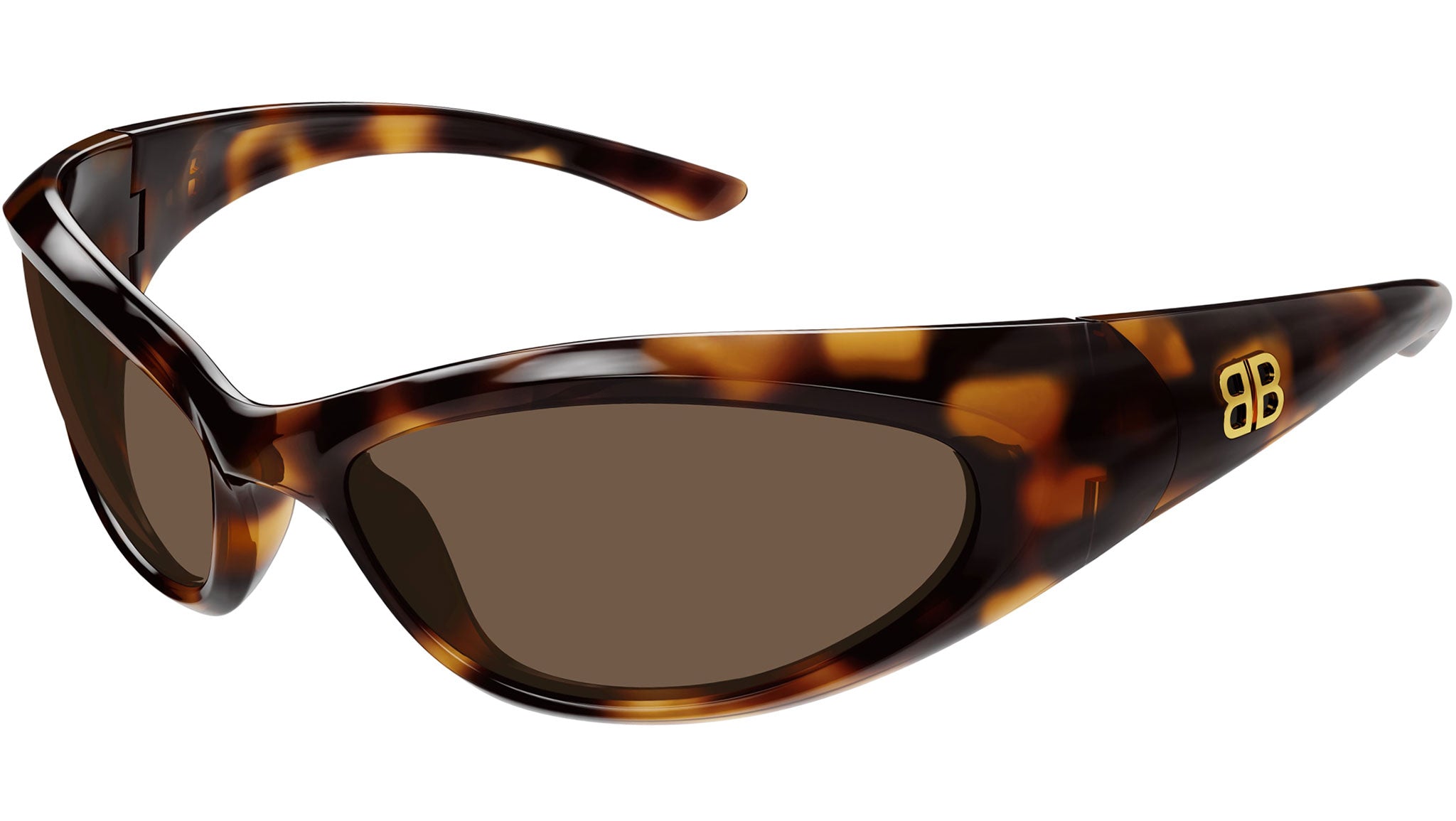 Occhiali da sole BALENCIAGA BB0384S Shiny sprayed spotted havana