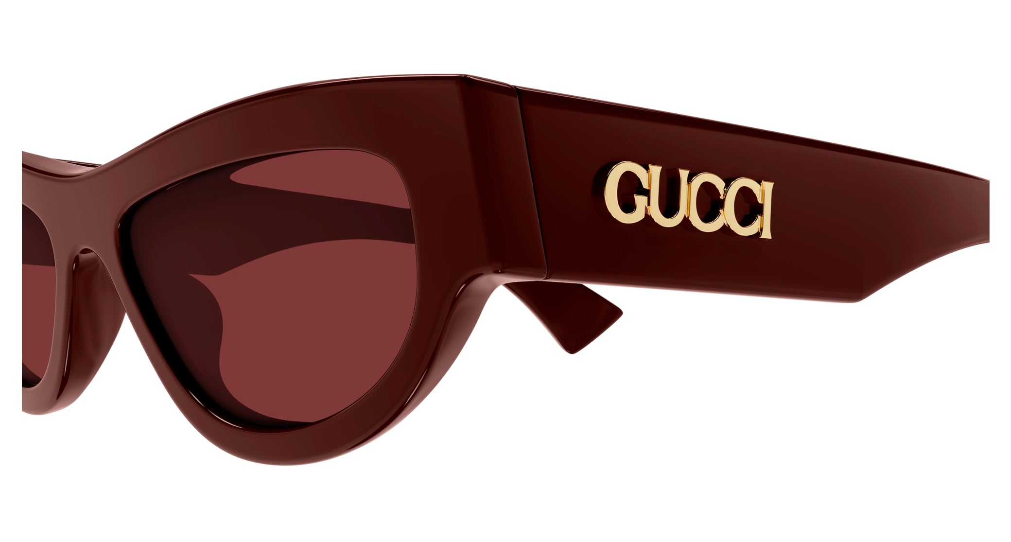 Occhiali da sole GUCCI GG1834S Shiny solid burgundy