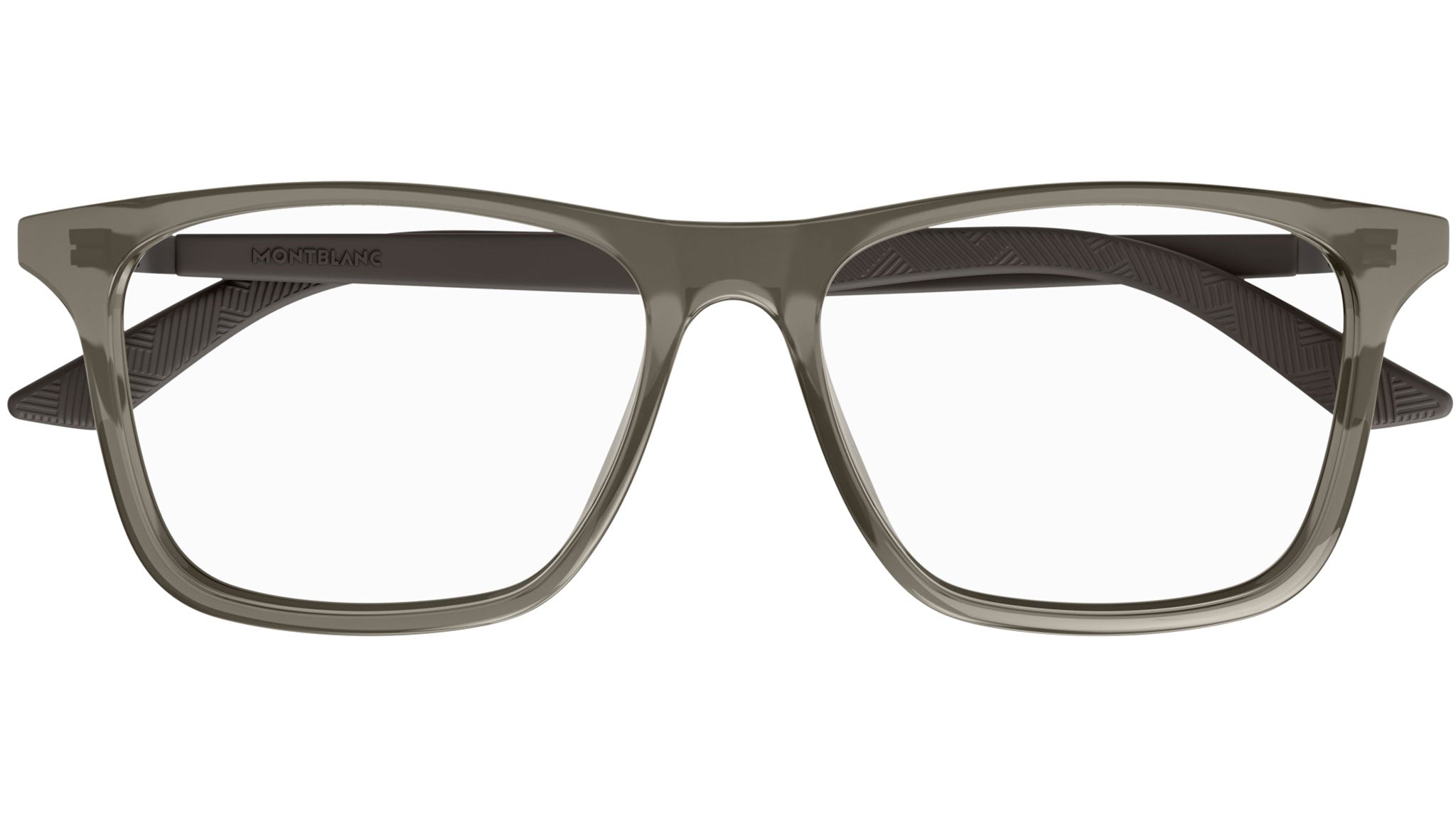 Occhiali da vista MONTBLANC MB0359O Shiny transparent warm grey