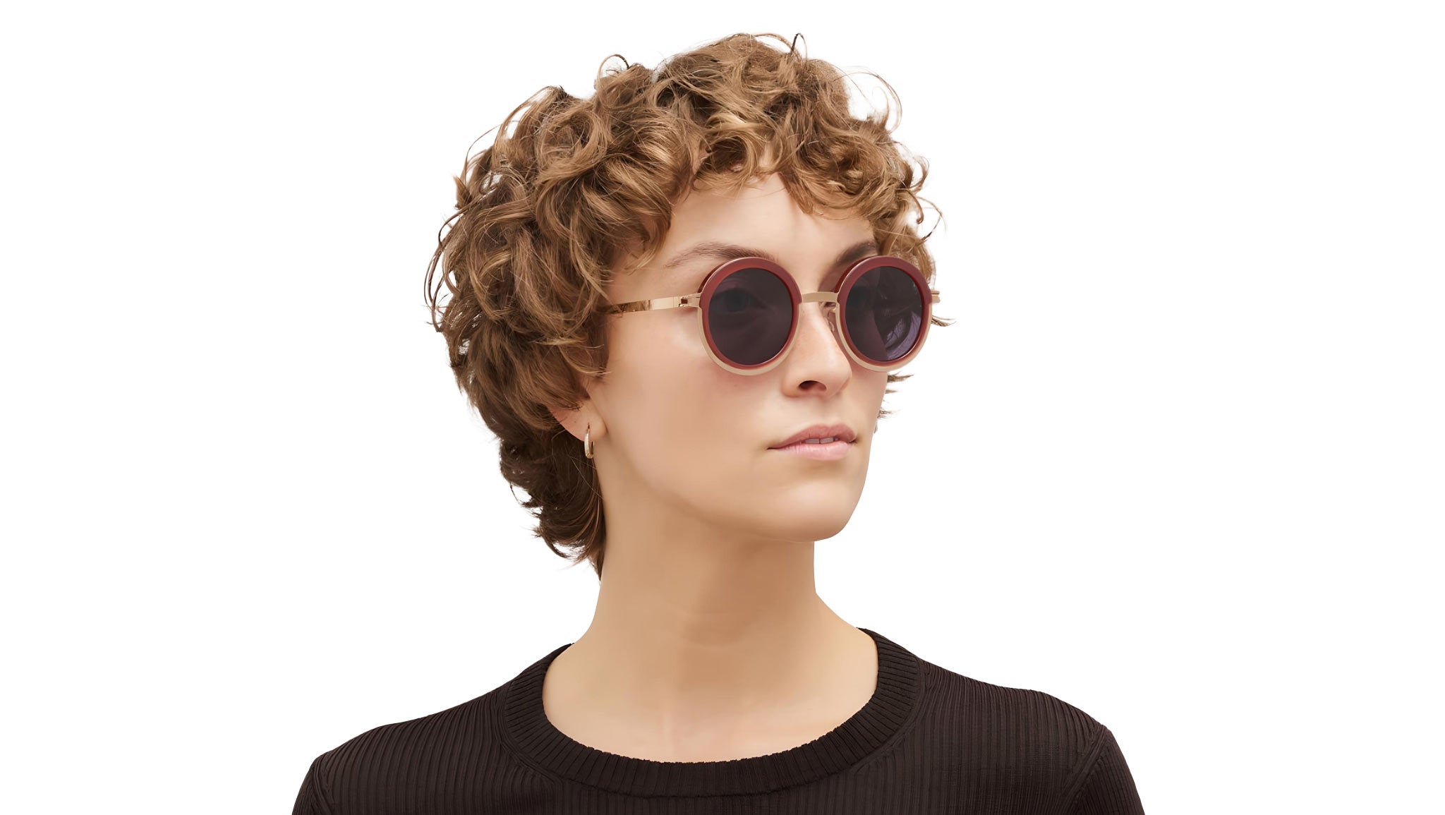 Occhiali da sole MYKITA PHILLYS Champagne gold milky peach