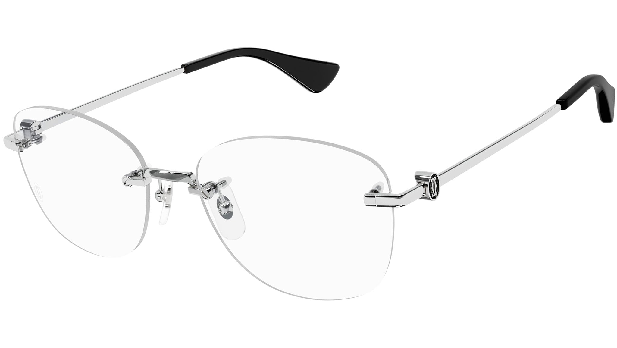 Occhiali da vista CARTIER CT0414O Smooth platinum finish