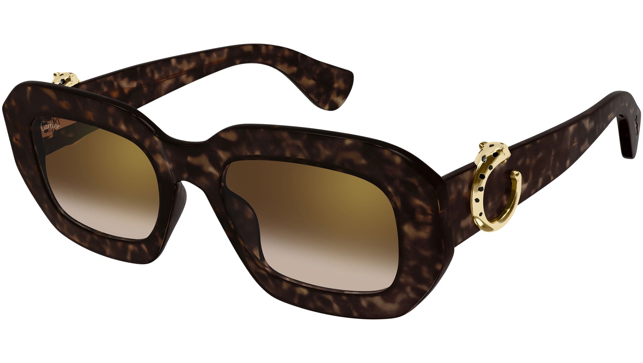 Occhiali da sole CARTIER CT0546S Dark tortoiseshell effect