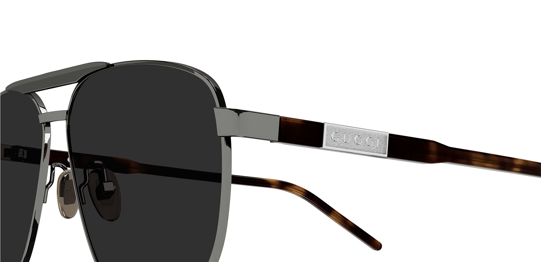 Occhiali da sole GUCCI GG1164S Shiny dark ruthenium