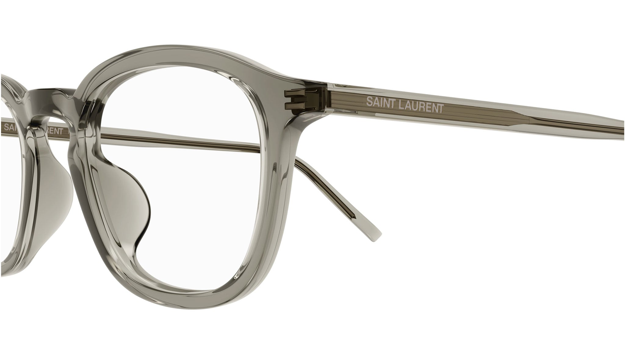 Occhiali da vista SAINT LAURENT SL793/J Shiny transparent taupe
