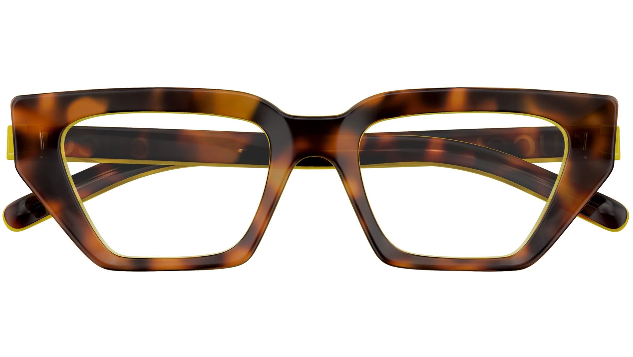 Occhiali da vista GUCCI GG1720O Shiny spotted havana + yellow