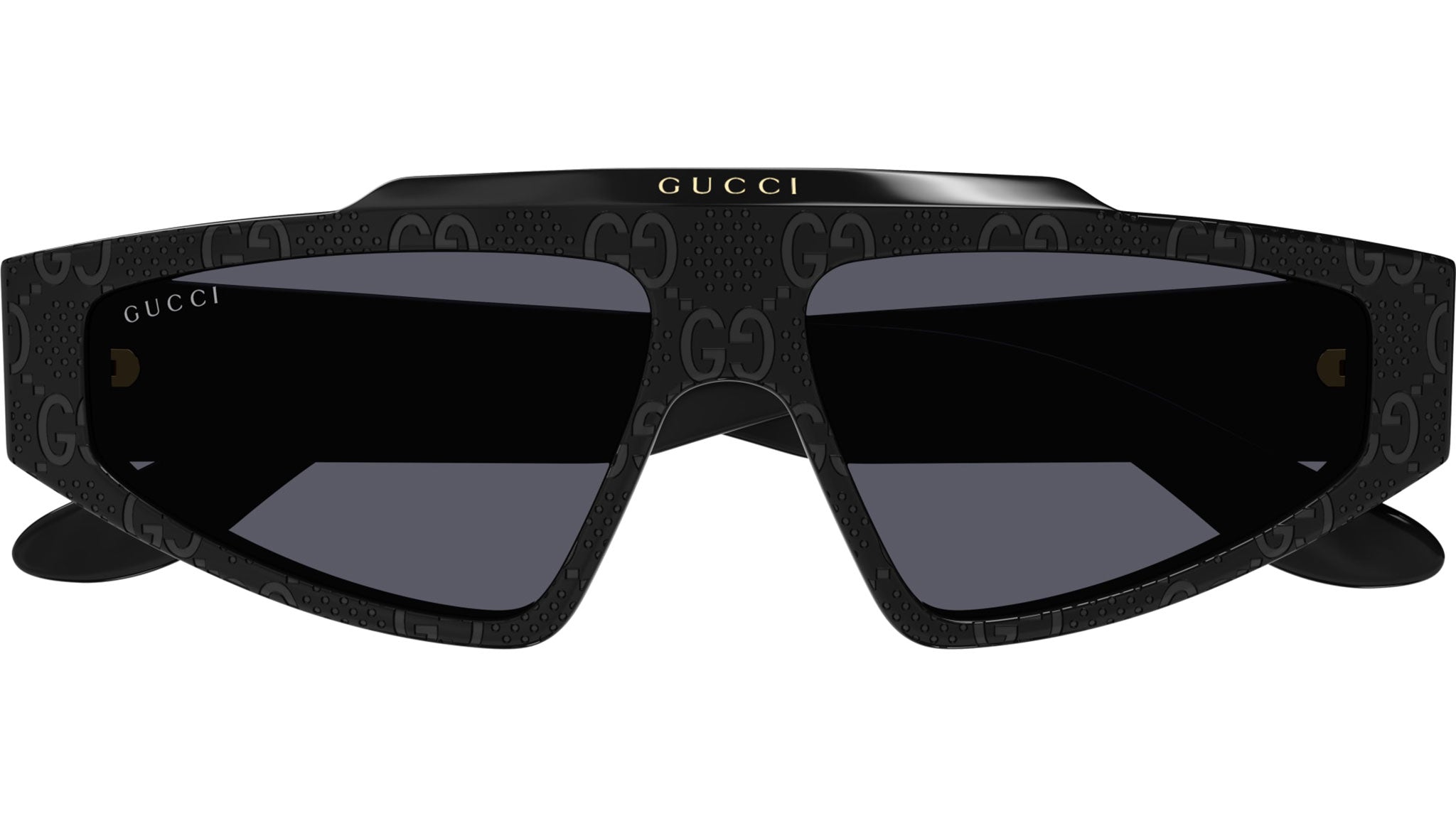 Occhiali da sole GUCCI GG1591S Shiny solid black with guccissima laser pattern