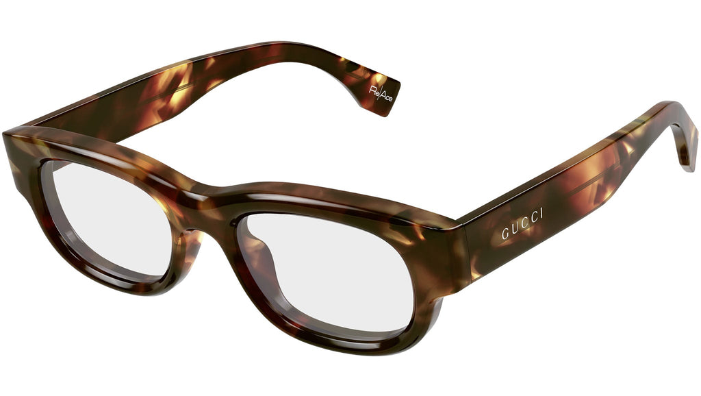 Occhiali da vista GUCCI GG1910O Shiny spotted reddish havana reace