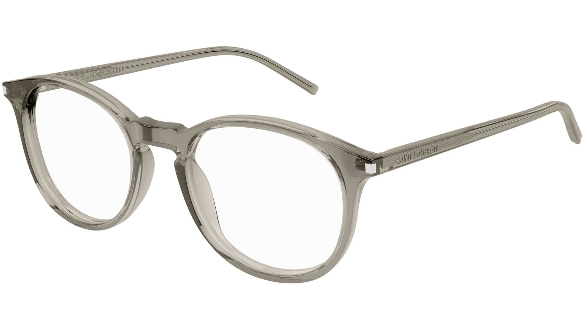 Occhiali da vista SAINT LAURENT Shiny transparent taupe