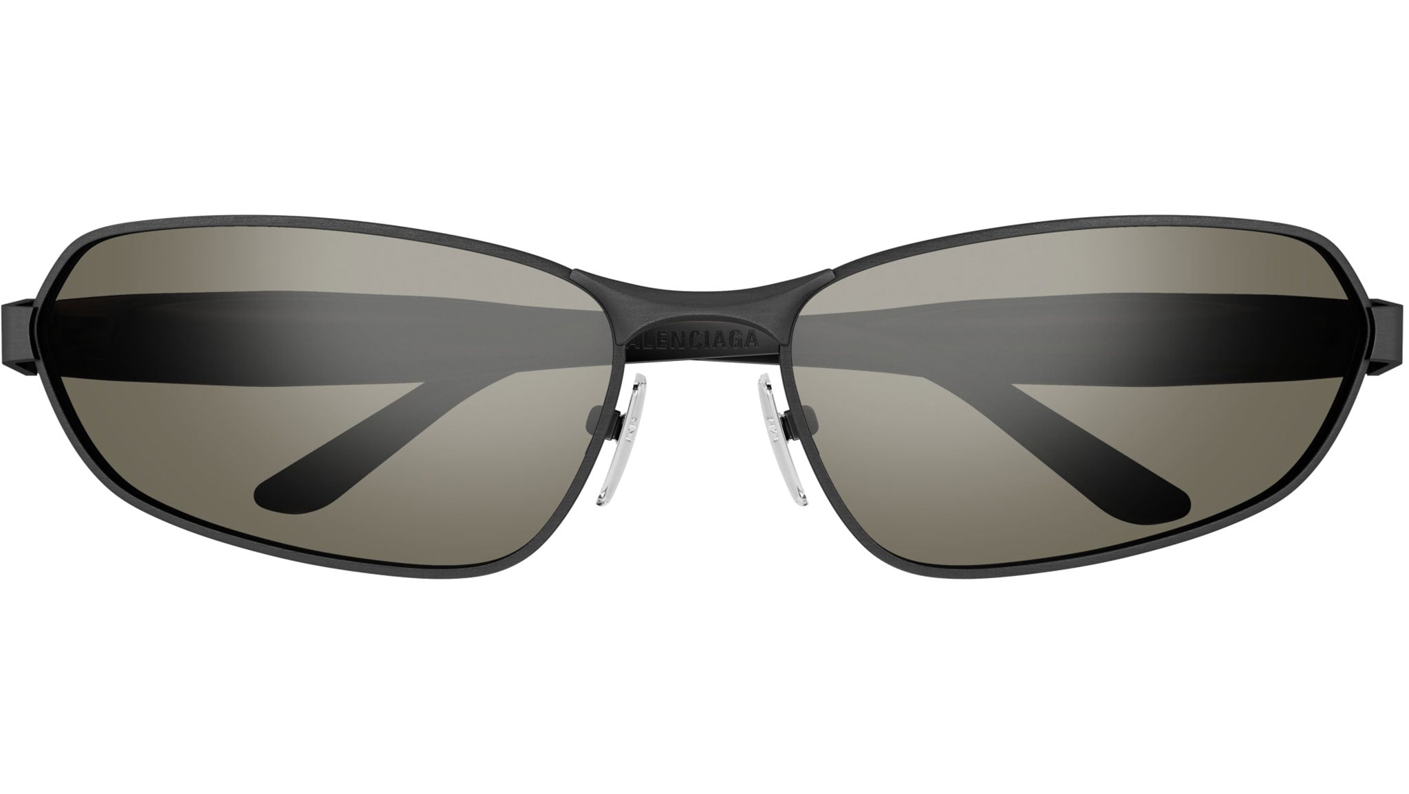 Occhiali da sole BALENCIAGA BB0355S Matte horizontal brushed gunmetal