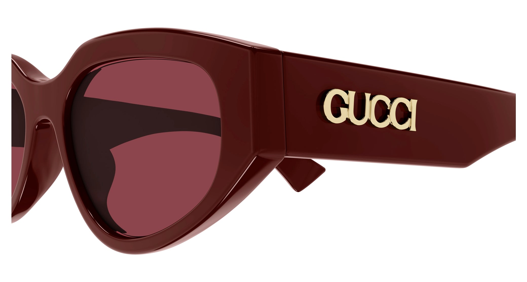 Occhiali da sole GUCCI GG1845SA Shiny solid burgundy