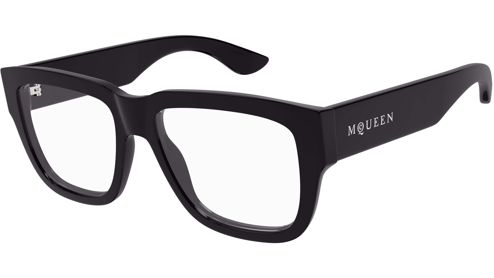 Occhiali da vista ALEXANDER MCQUEEN AM0510O Shiny solid very dark purple