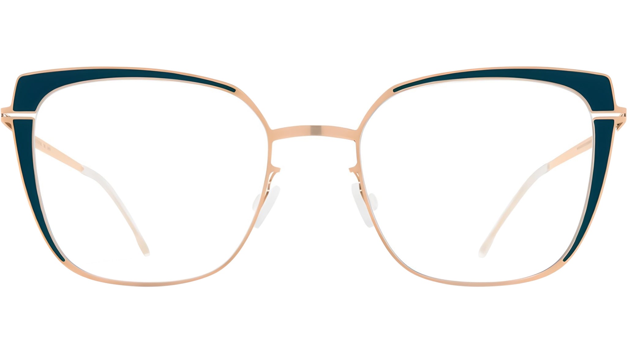 Occhiali da vista MYKITA VIOLA Champagne gold lagoon green
