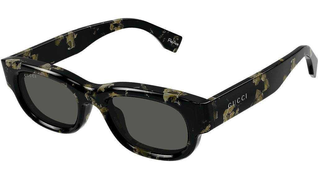 Occhiali da sole GUCCI GG1910S Shiny solid black with precious spotlight reace