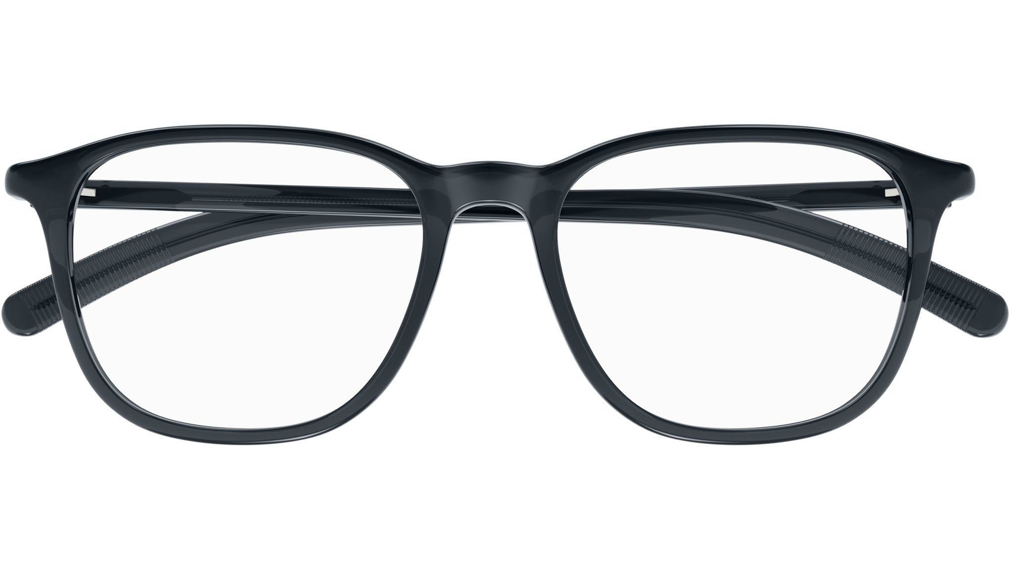 Occhiali da vista MONTBLANC MB0386O Shiny transparent dark grey