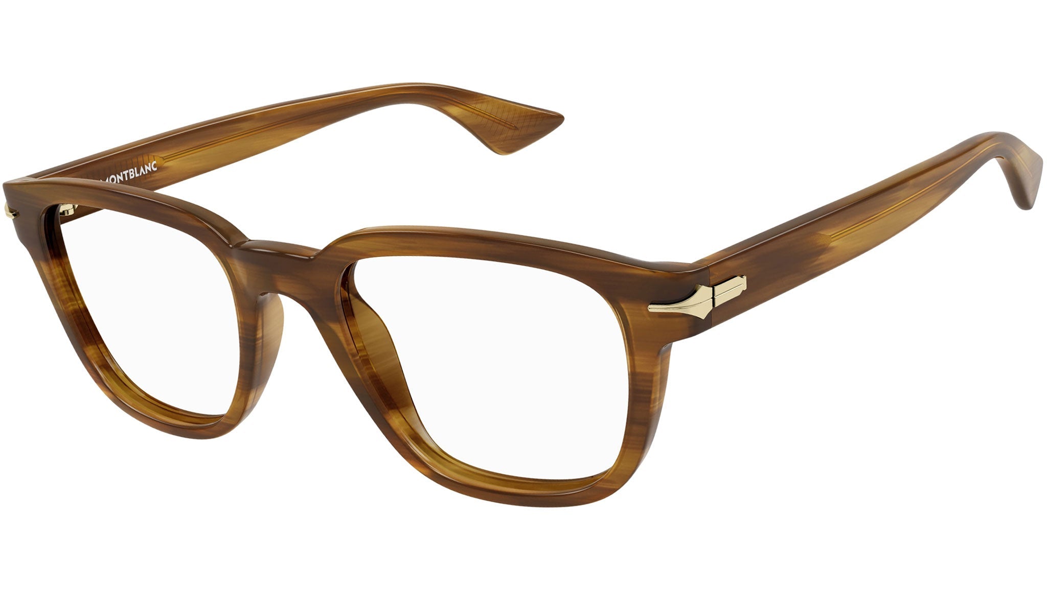 Occhiali da vista MONTBLANC MB0305O Shiny brown melange