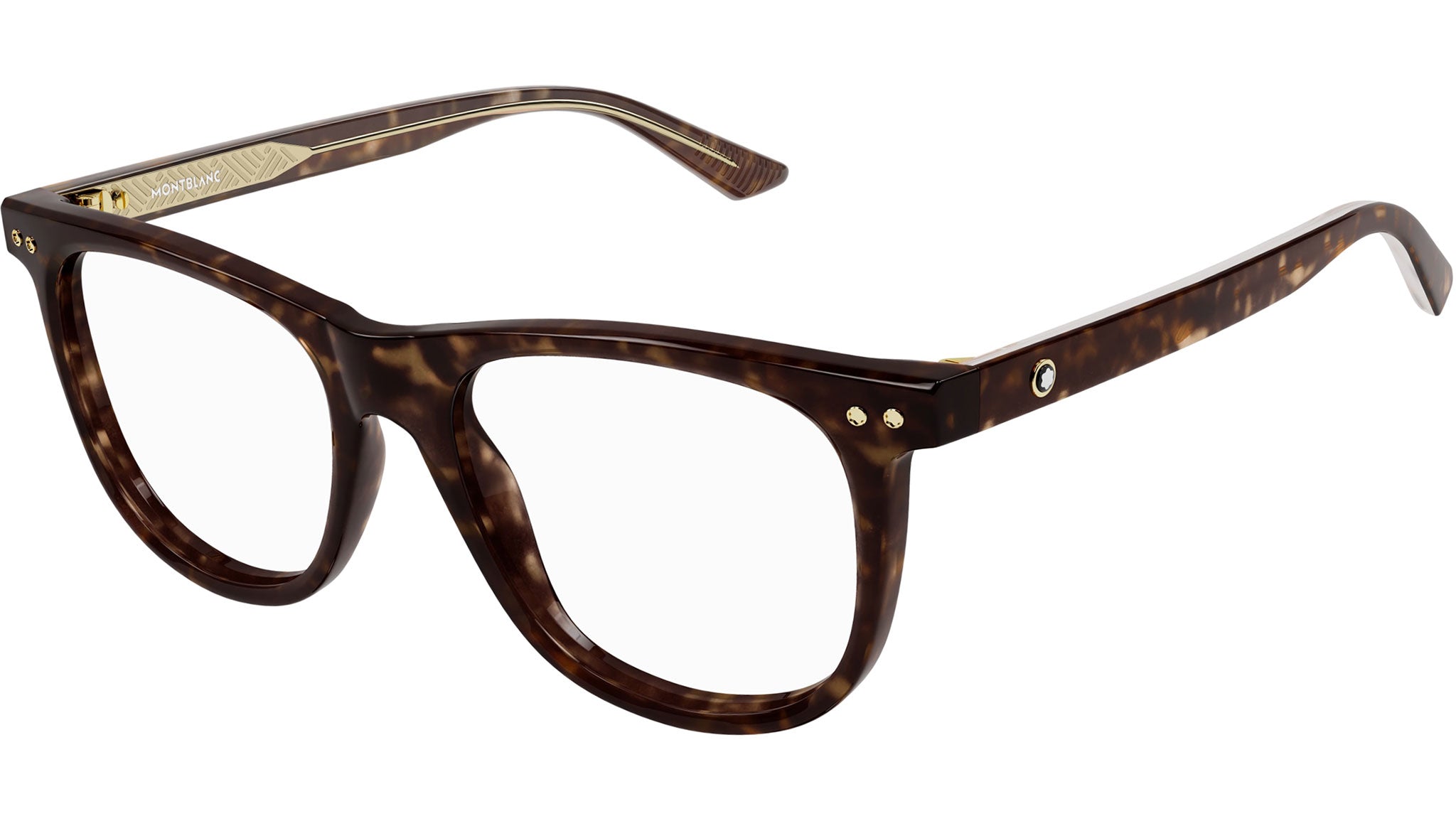 Occhiali da vista MONTBLANC MB0323O Shiny dark havana