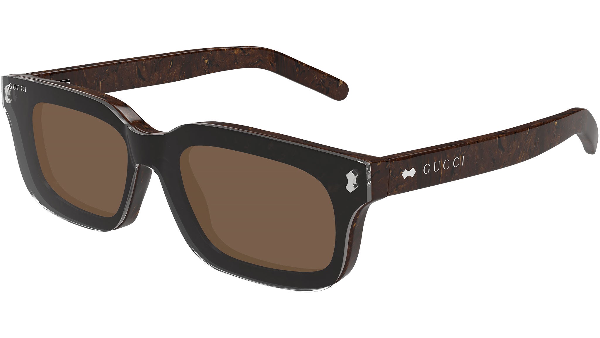 Occhiali da sole GUCCI GG1711S Shiny dark brown radica