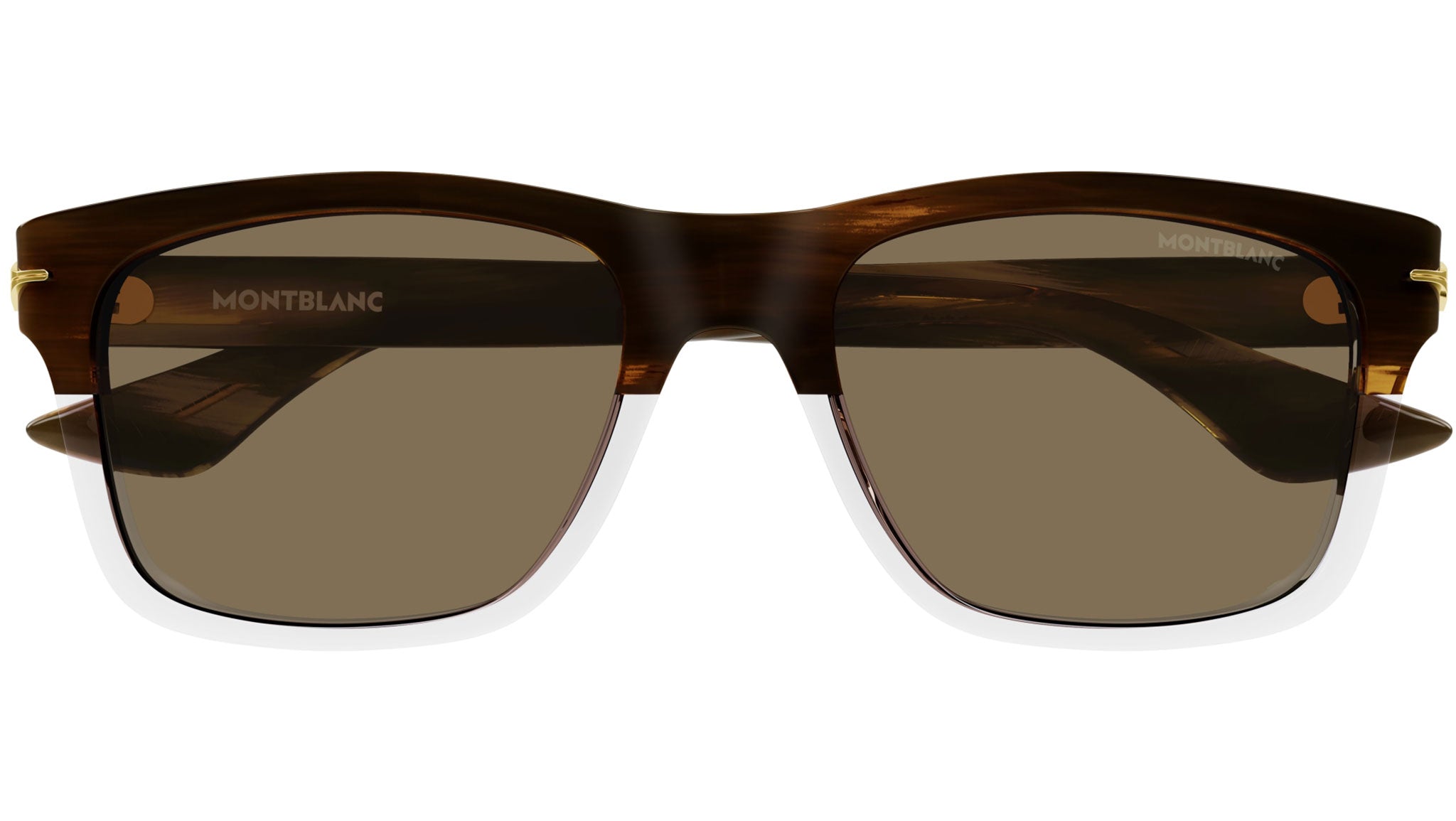 Occhiali da sole MONTBLANC MB0263S Shiny dark brown melange crystal