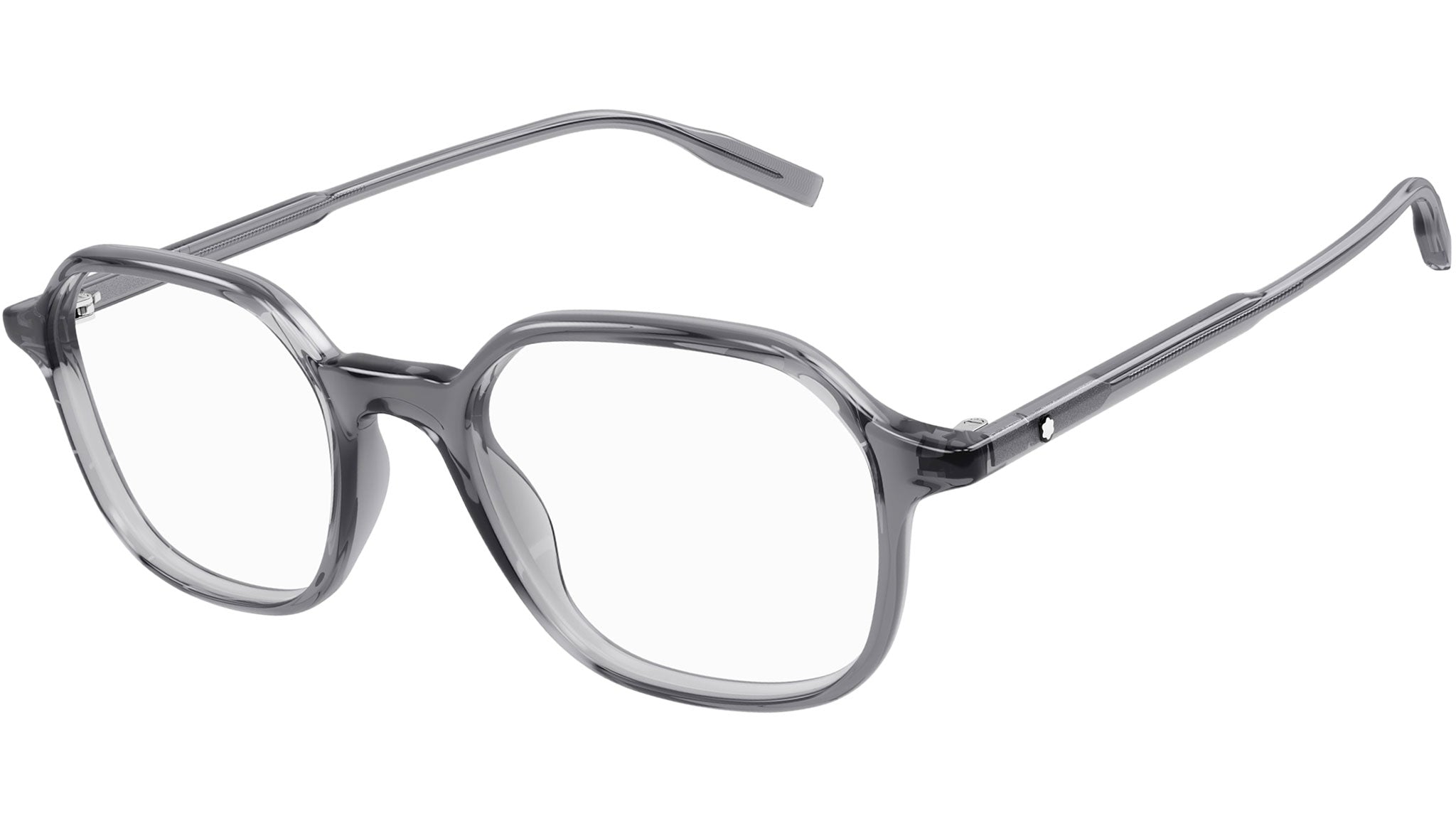 Occhiali da vista MONTBLANC MB0292O Shiny transparent dark grey