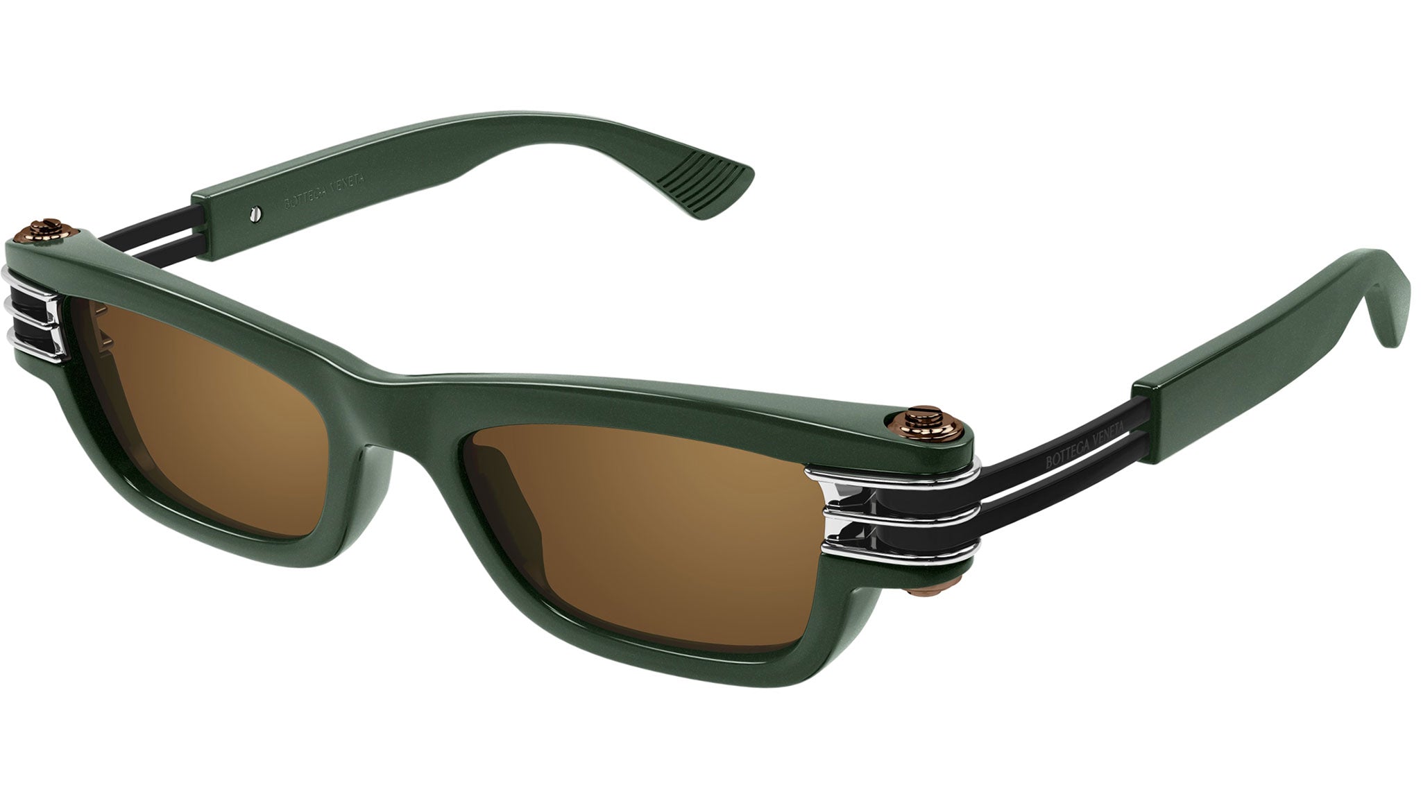 Occhiali da sole BOTTEGA VENETA BV1308S Shiny solid metallic green