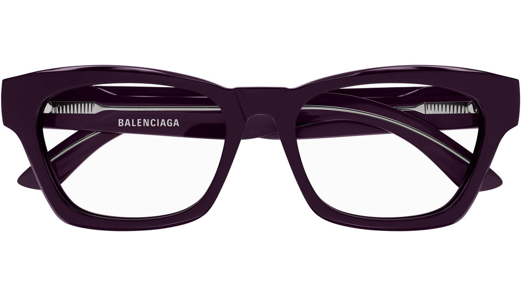 Occhiali da vista BALENCIAGA BB0242O Shiny solid dark purple
