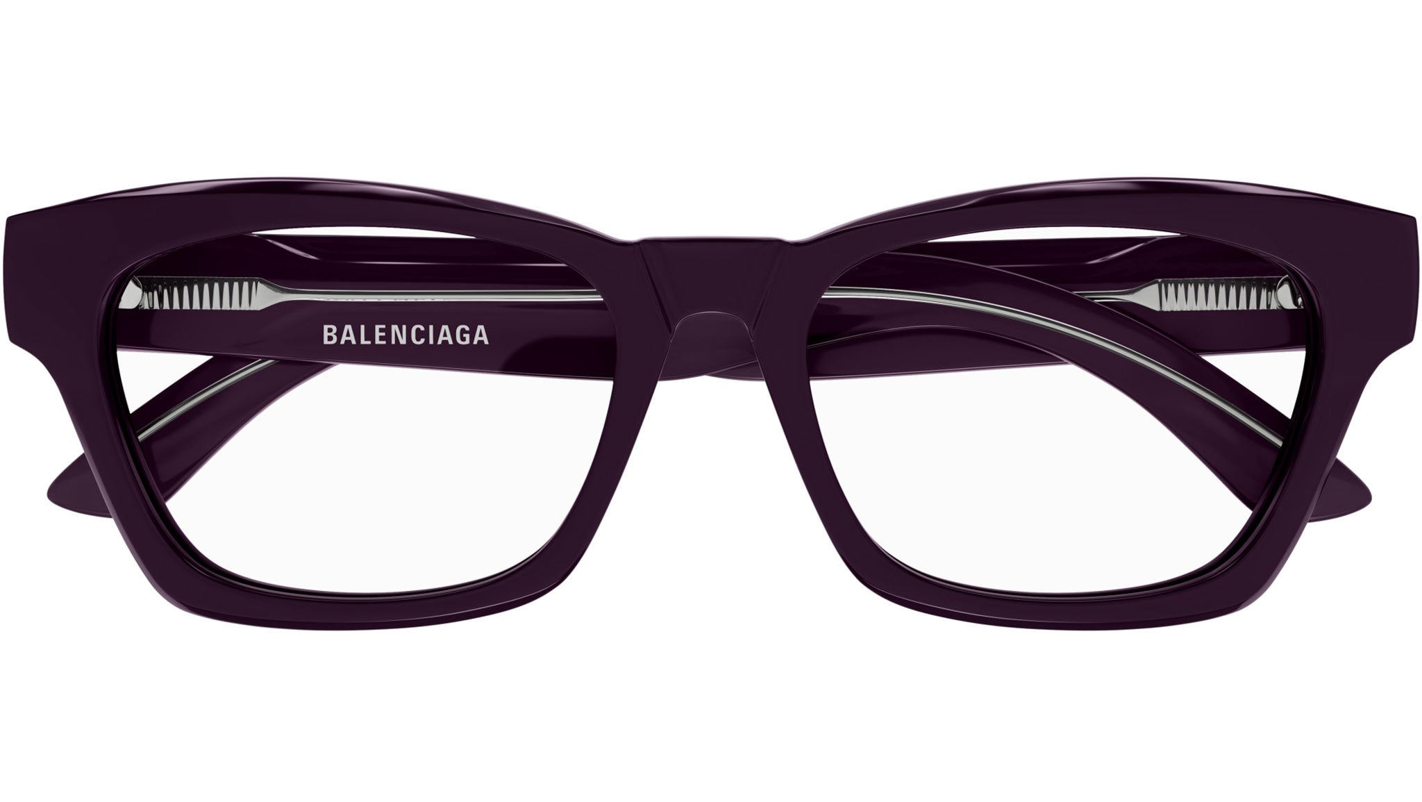 Occhiali da vista BALENCIAGA BB0242O Shiny solid dark purple